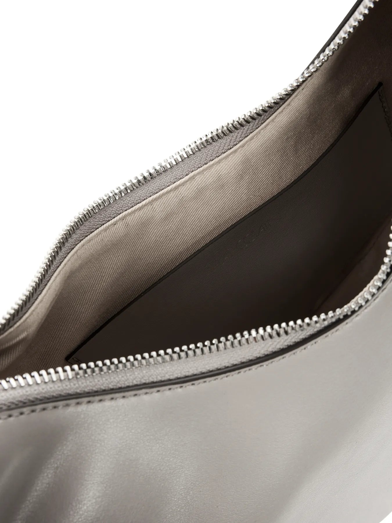 MARC CAIN 4066136966777 Schultertasche in Halbmondfrom Grau