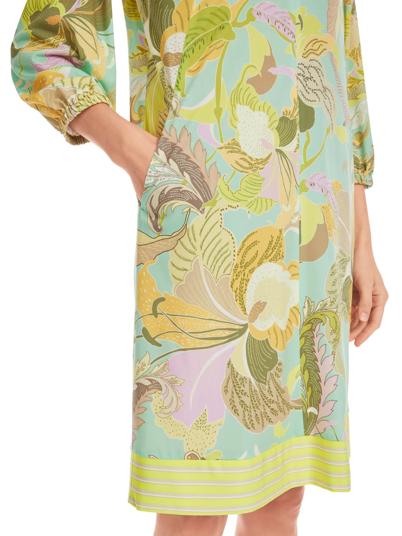 MARC CAINYC 21.51 J38 Tunikakleid mit Print Gelb