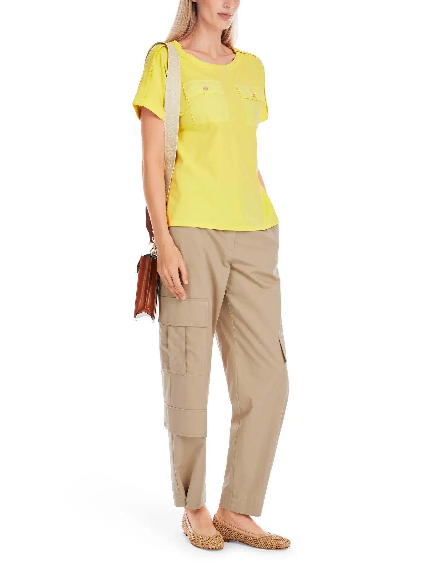 MARC CAIN
YC 48.59 J14 Uni Damen T-Shirt im Utility Style Gelb