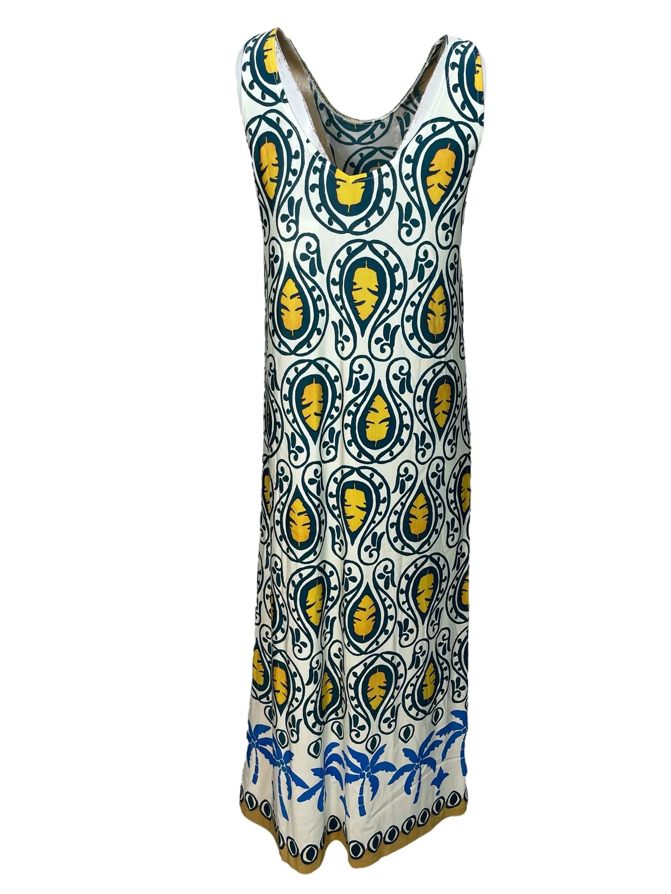 ANA ALCAZAR 041412-3709 Kleid mit Perlenstickerei original blue