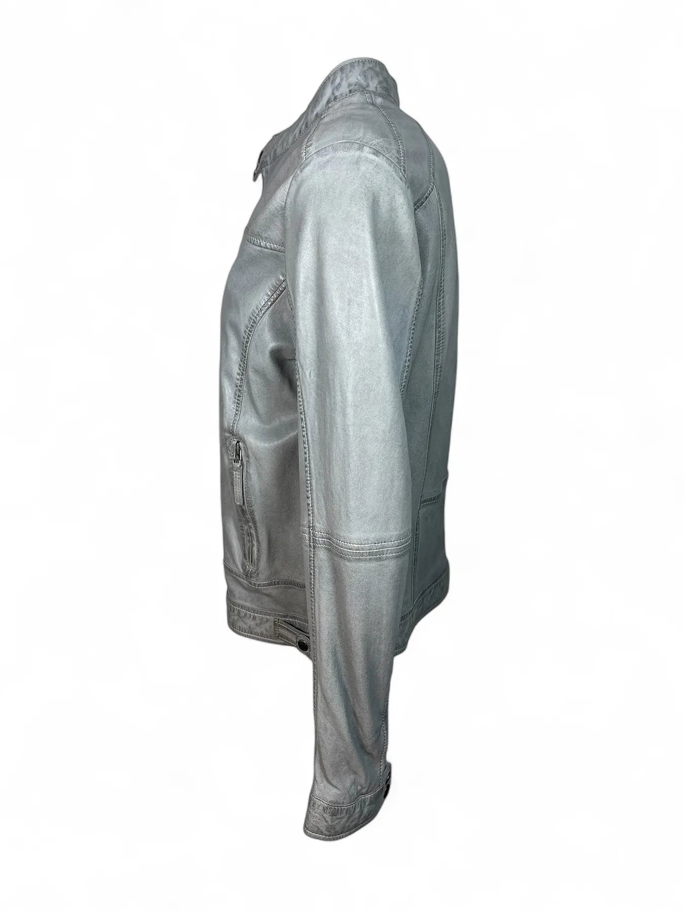 OAKWOOD 64961 CYRIL Herren Leder Jacke Grau