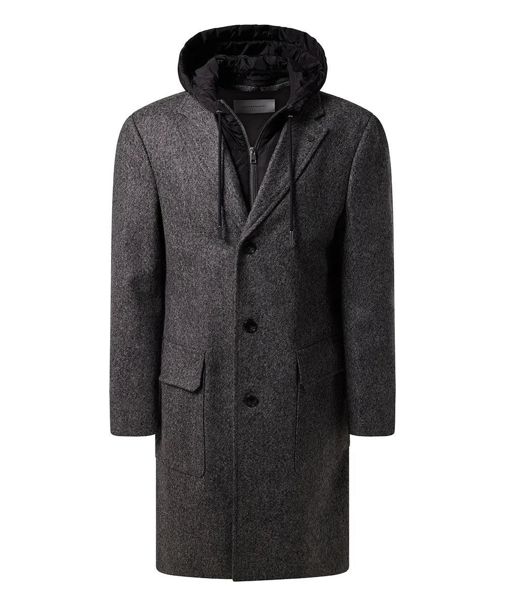 BALDESSARINI B0 18740.1100 BLD-Collo-P MANTEL MIT KAPUZE SCHWARZ