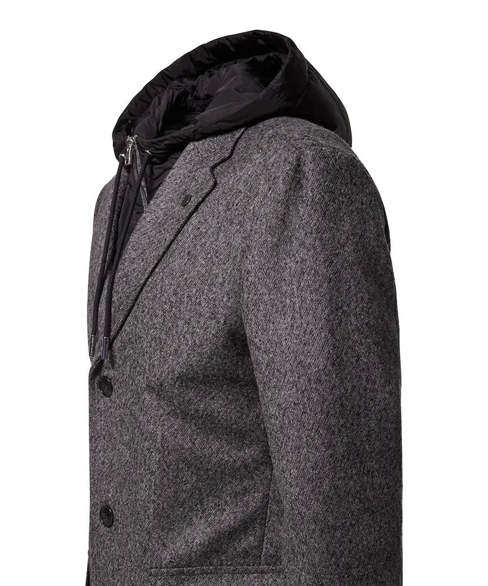 BALDESSARINI B0 18740.1100 BLD-Collo-P MANTEL MIT KAPUZE SCHWARZ