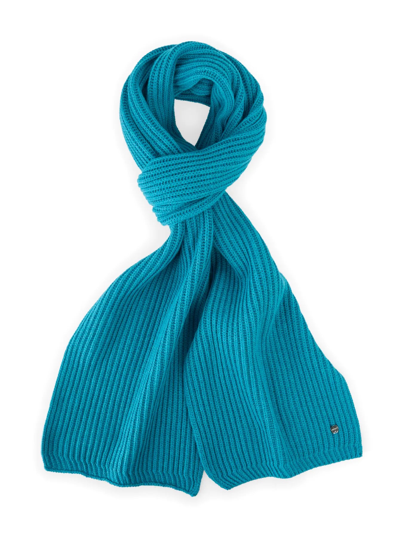 MARC CAIN ZC B4.16 Z36 Grobstrickschal aus Wollmix Blau