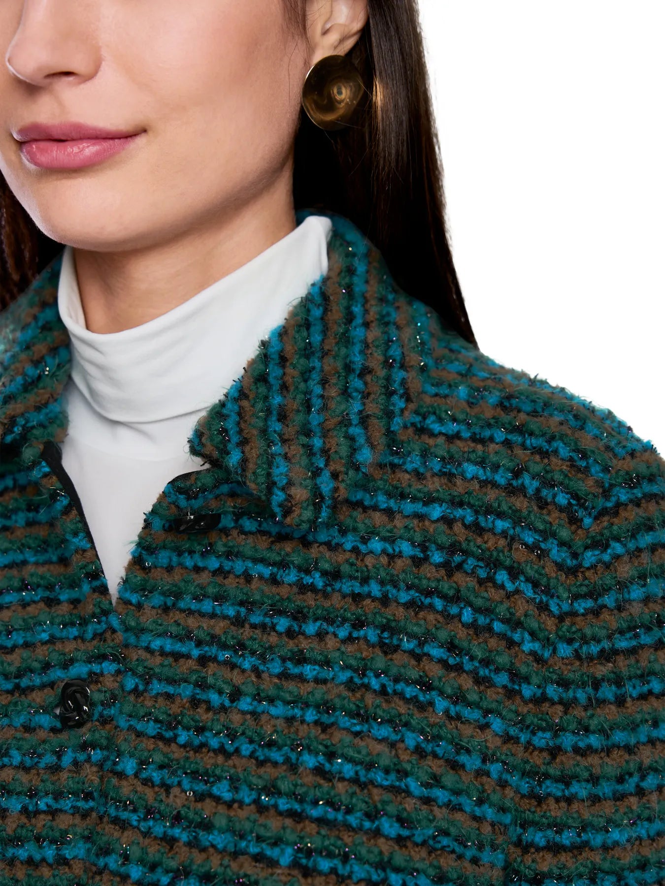 MARC CAIN
ZC 39.20 M64 Cardigan mit Lurex dark jade green