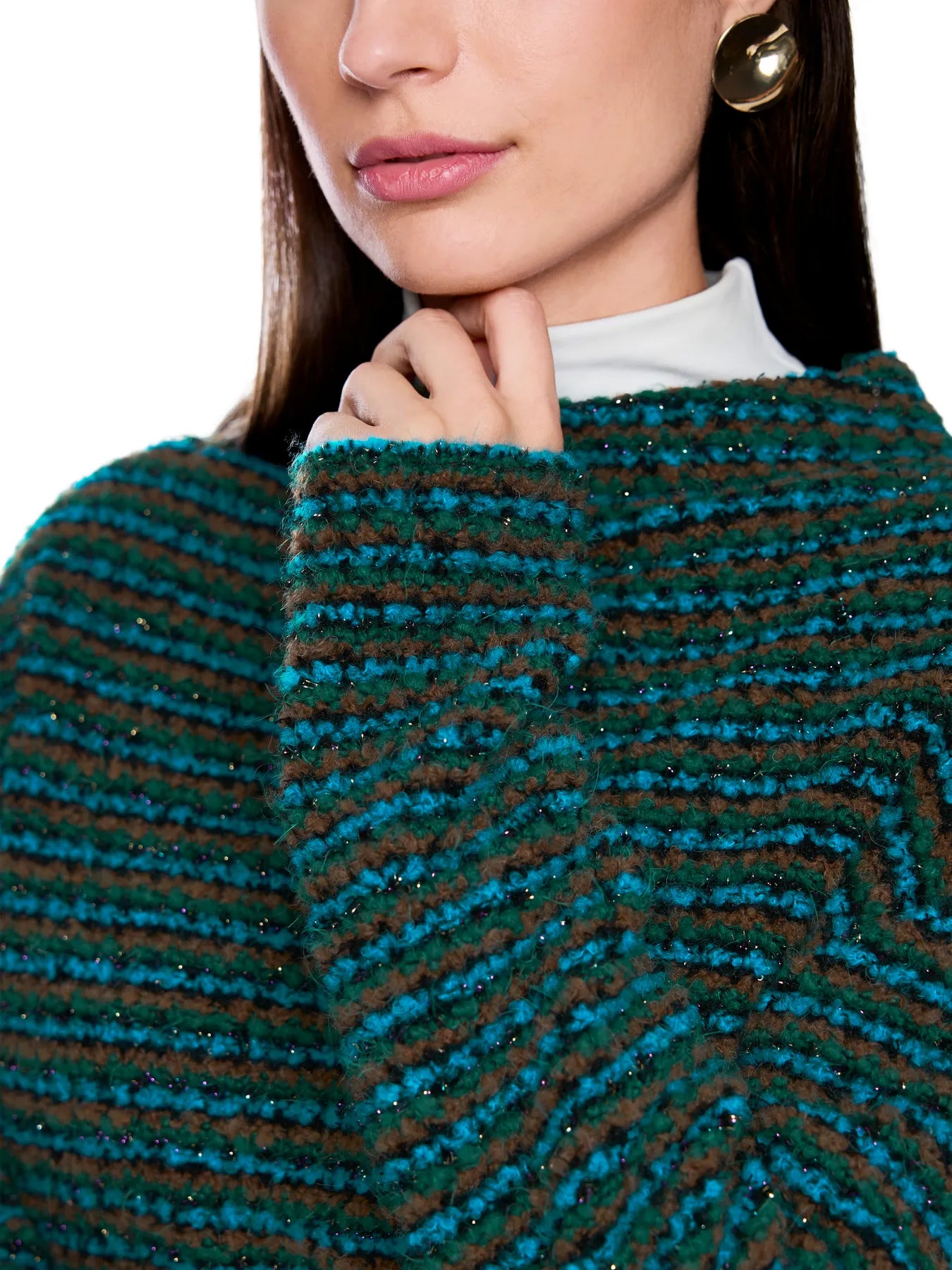 MARC CAIN
ZC 41.52 M64 Pullover mit Lurex Grün