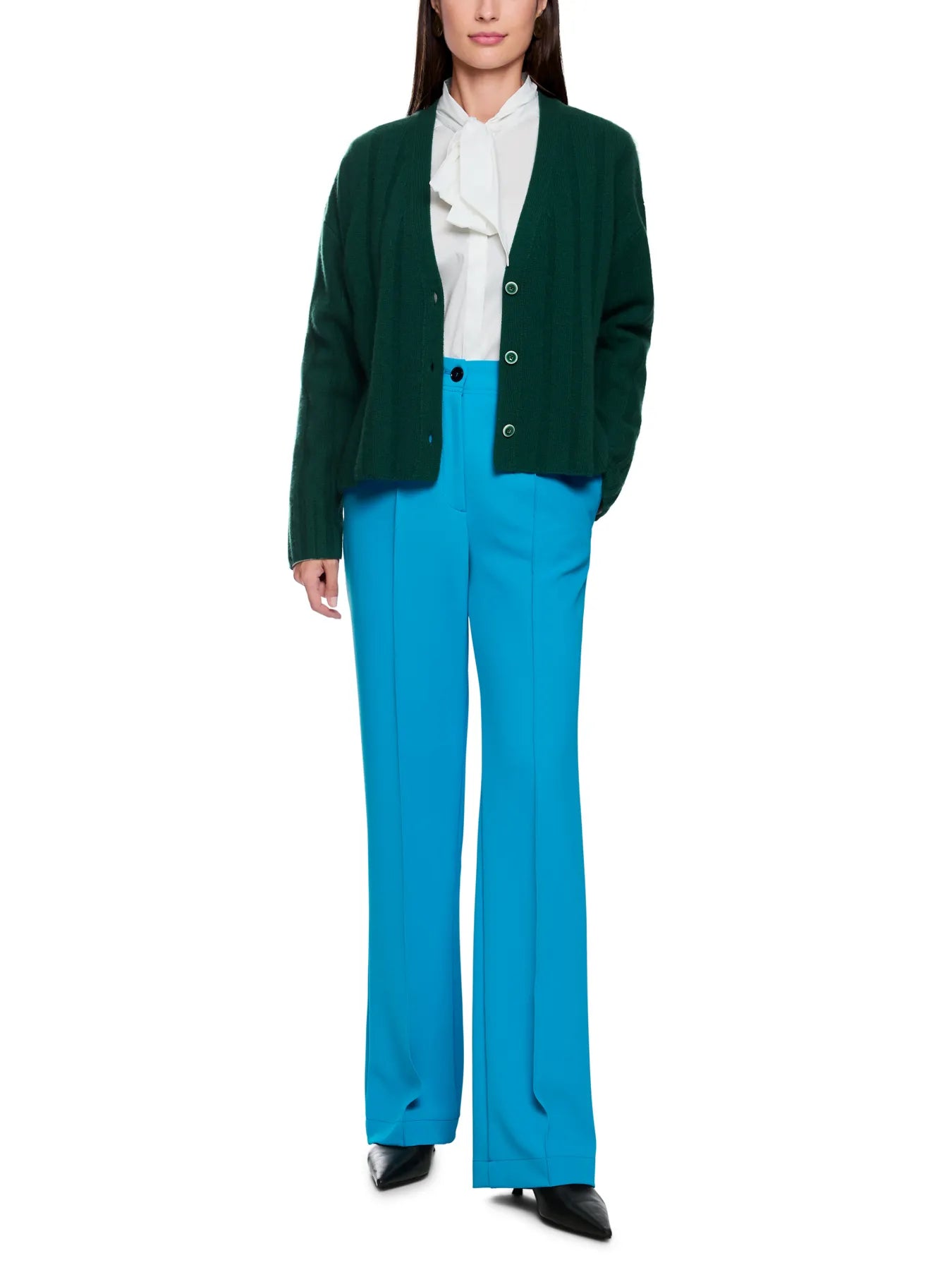 MARC CAIN
ZC 81.29 W60 Hose FAID mit hohem Bund und Biese Blau