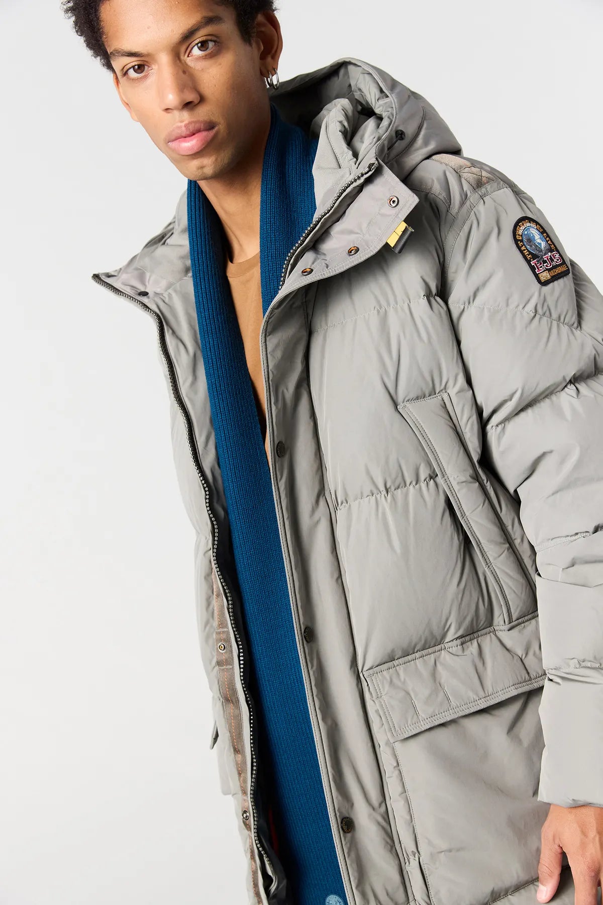 PARAJUMPERS HF04 LONG BEAR LANGE DAUNENJACKE GRAU NOWHERE 0225