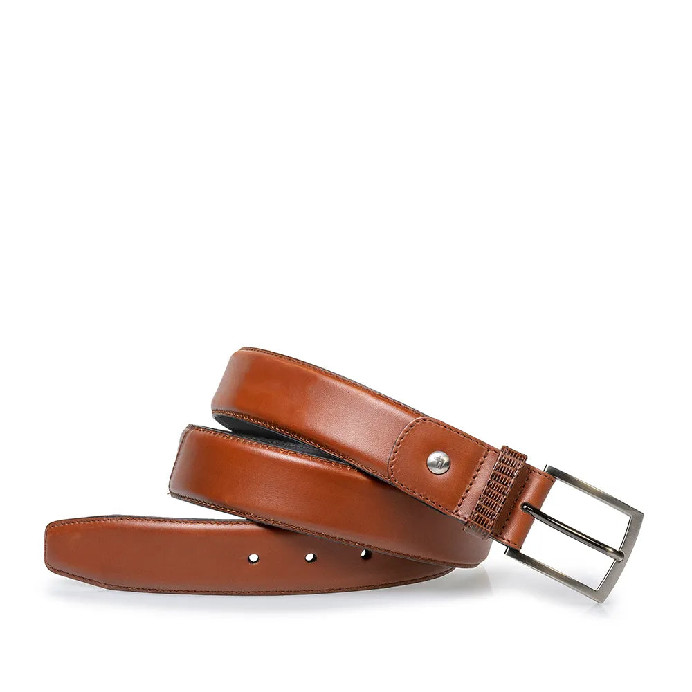 VAN BOMMEL CFM-10074-24-01 De Belter 24.66 Leder Gürtel Braun darkcognac