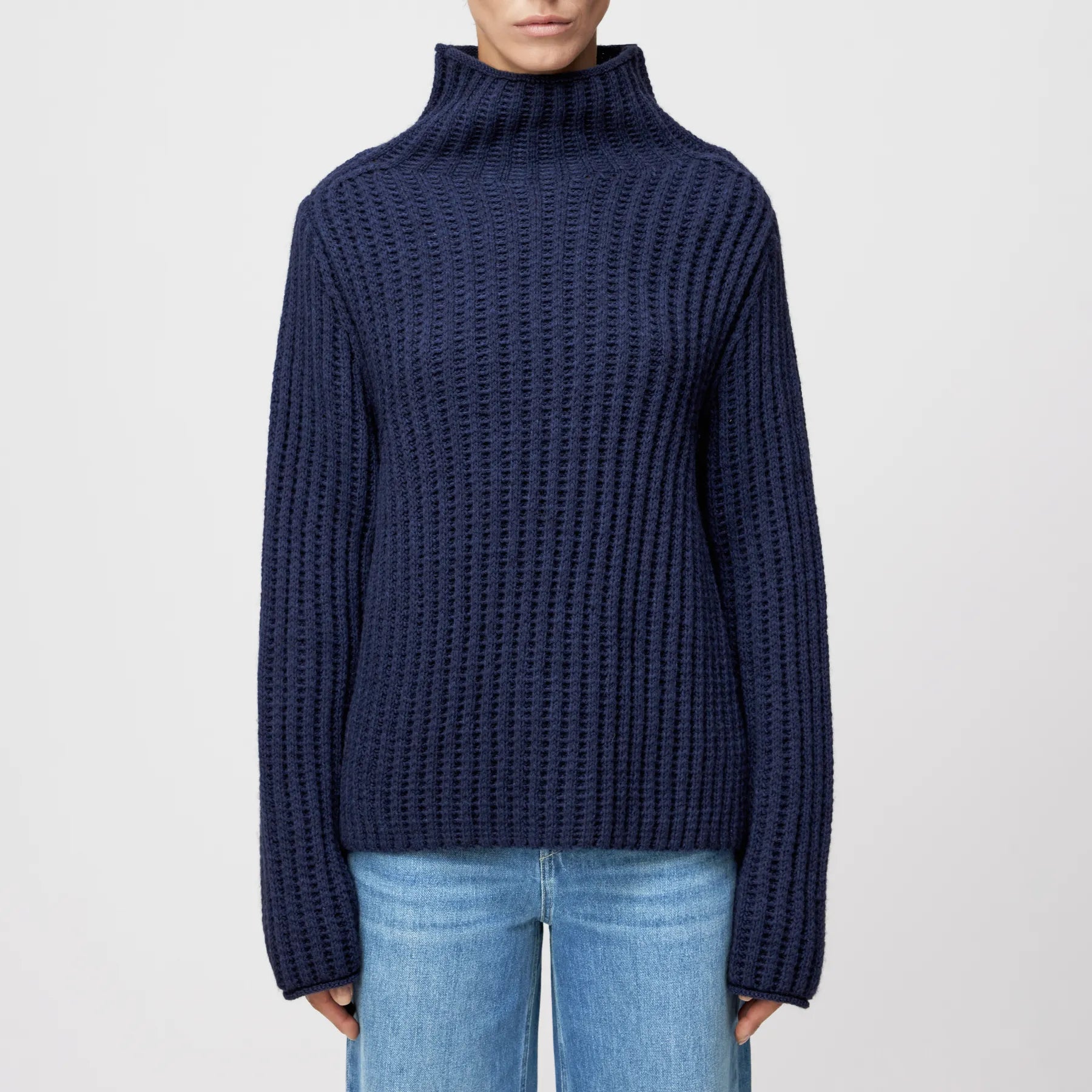 DRYKORN 422001 VARISA 10 PULLOVER BLAU 3307
