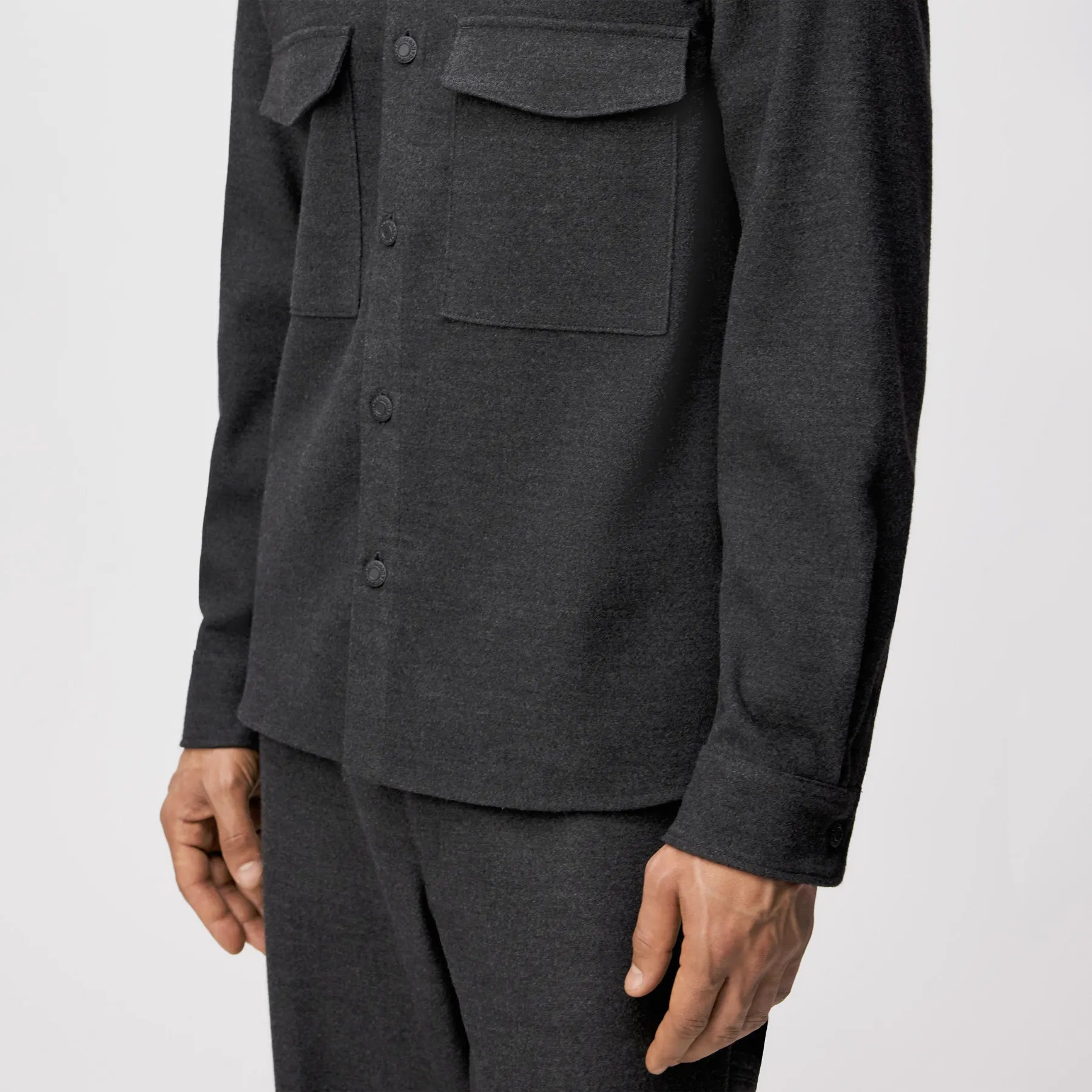 DRYKORN 120211 GUNRAY 10 OVERSHIRT FLANEL GRAU 6100