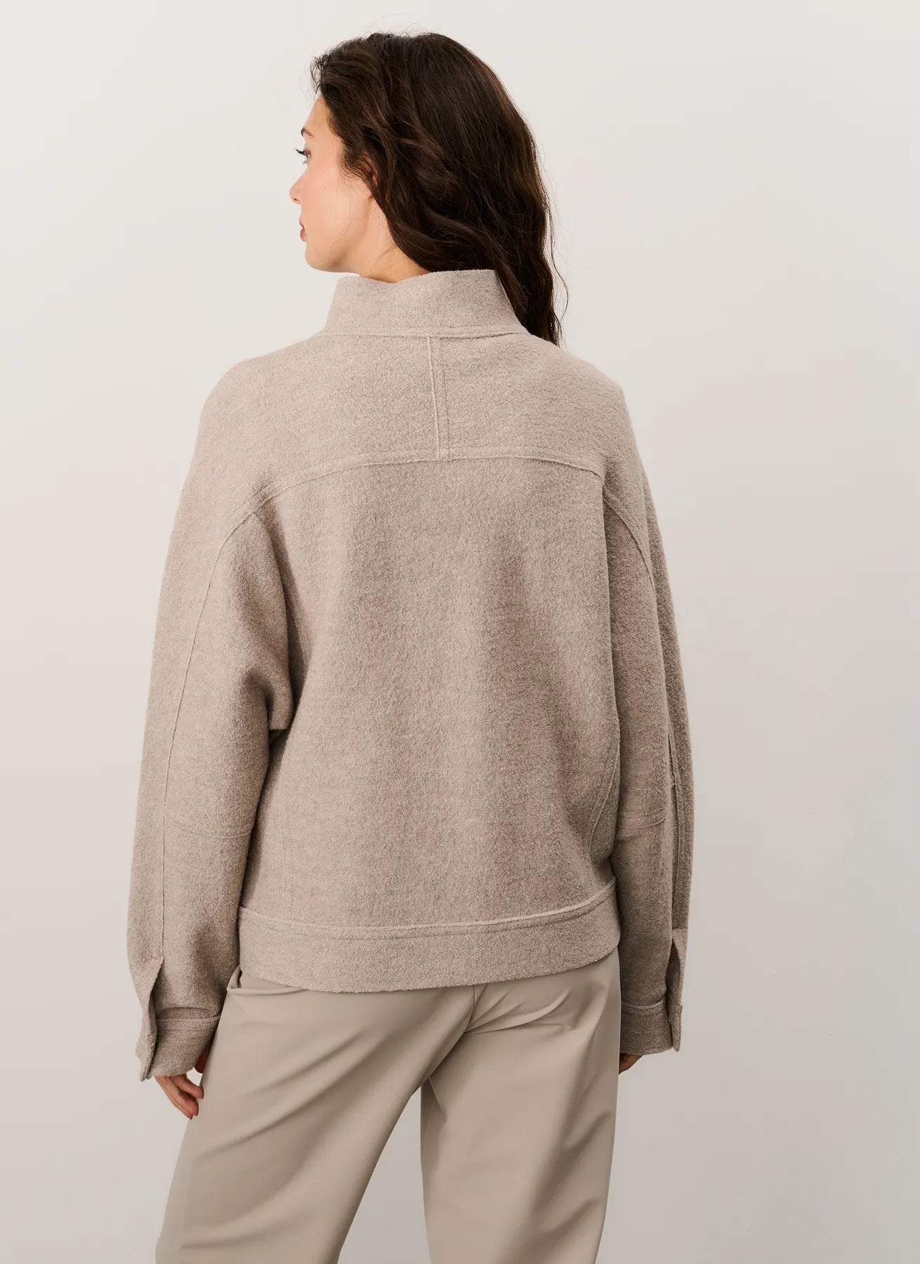 JAPAN TKY KYOKO WOLL JACKE SAND MELANGE 5097