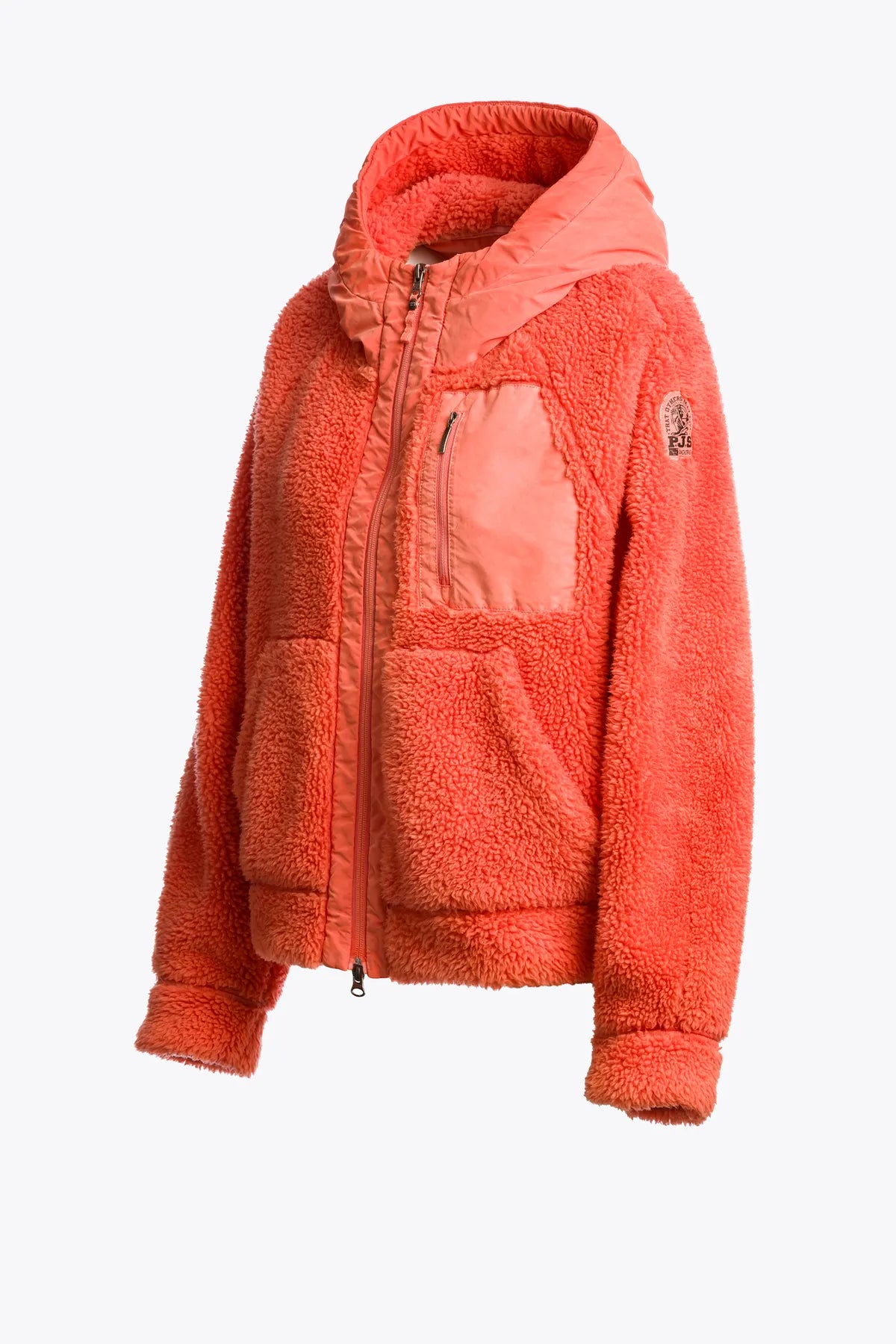 PARAJUMPERS PY31 CREAMY FLEECE TEDDY ZIP JACKE GRENADINE