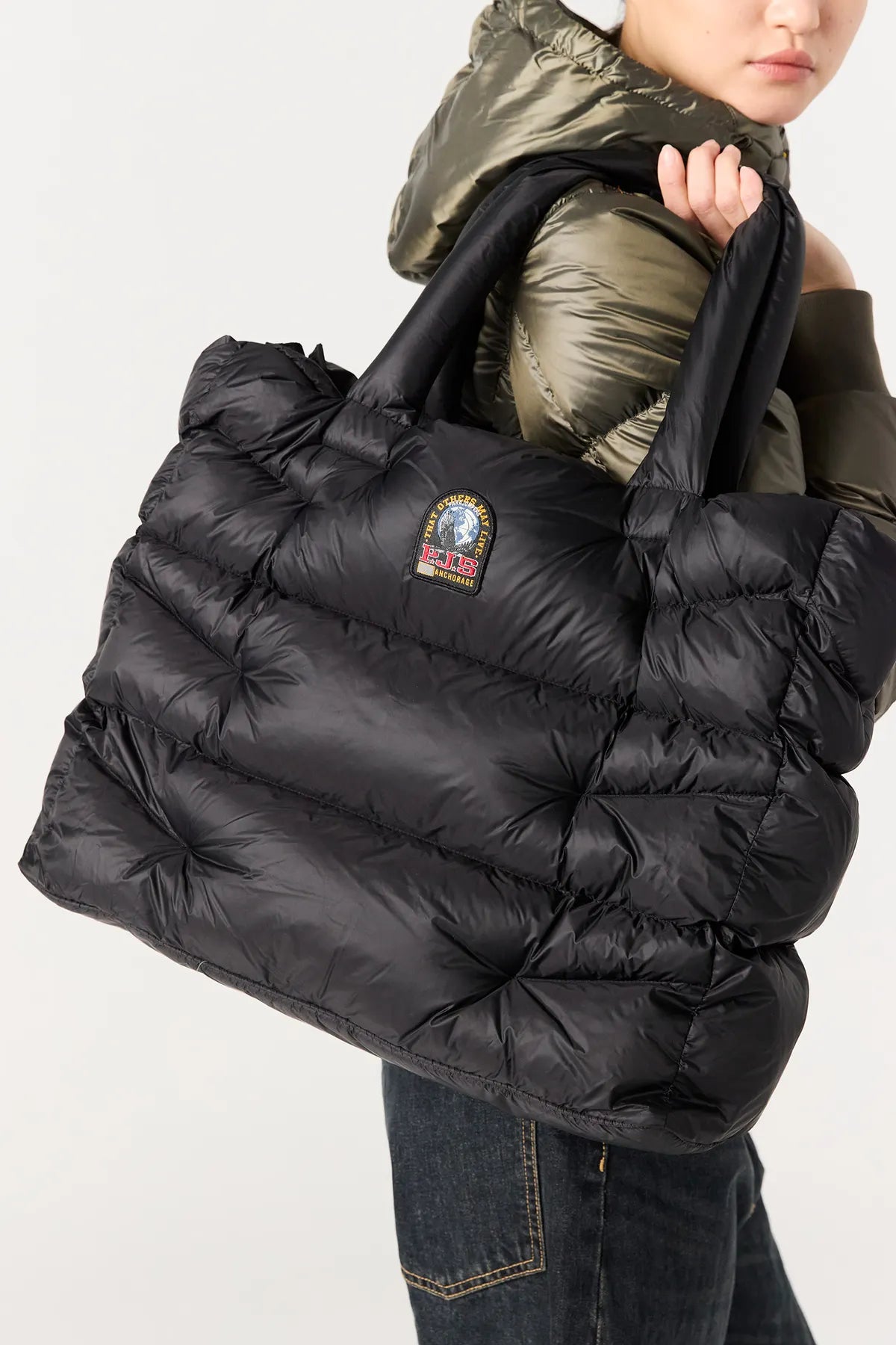 PARAJUMPERS BA32 HOLLYWOOD TOP HANDLE SHOPPER NERO 0541