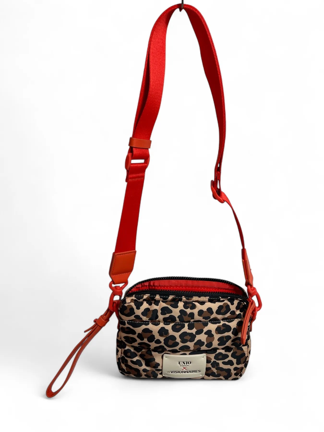 UNIO PARIS LEO NYLON TASCHE CROSSBODY PUFFER BAG ORANGE LEO