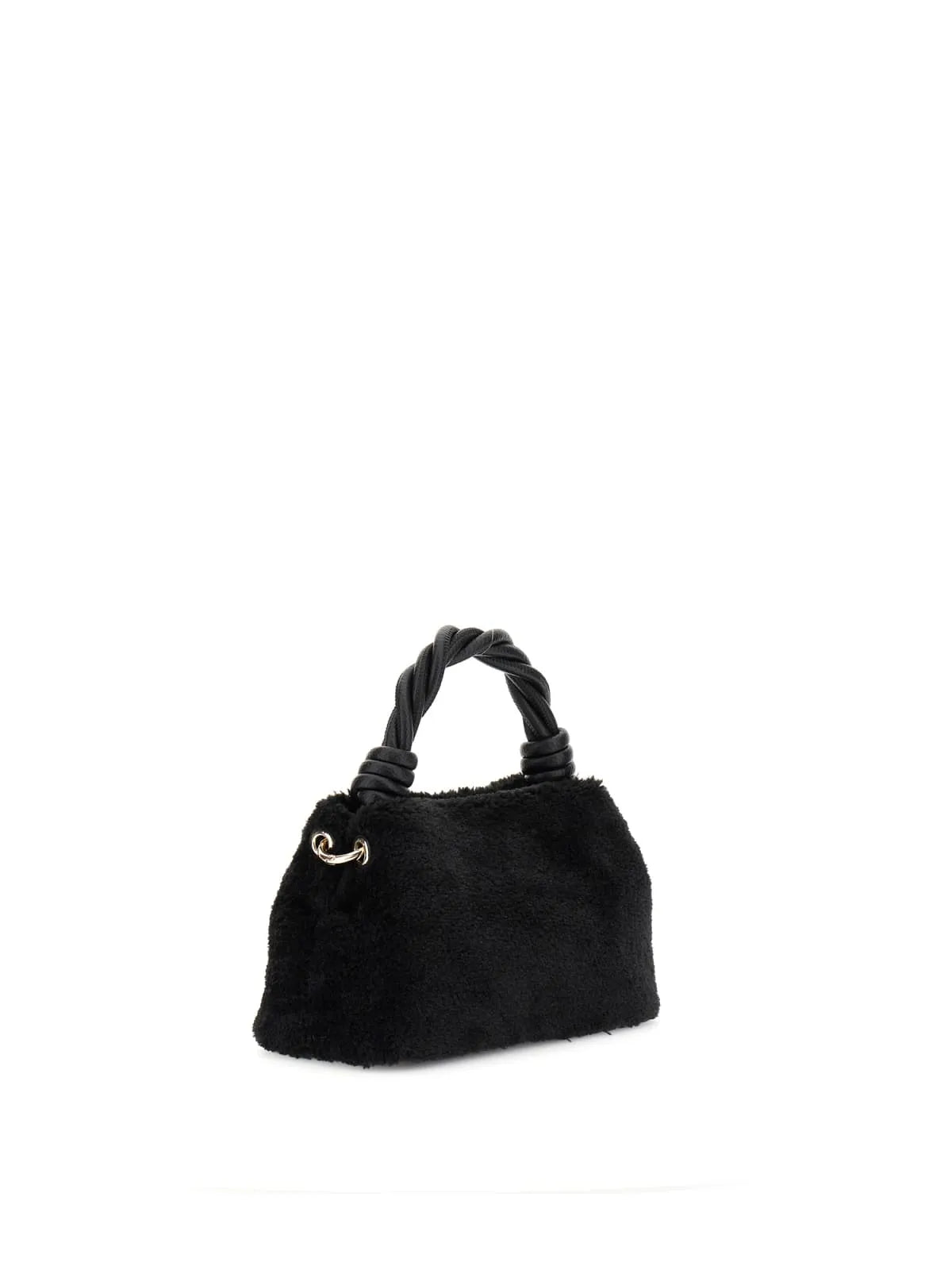 GUESS HWWS81 43110 MINI HANDTASCHE KUNSTPELZ BLACK