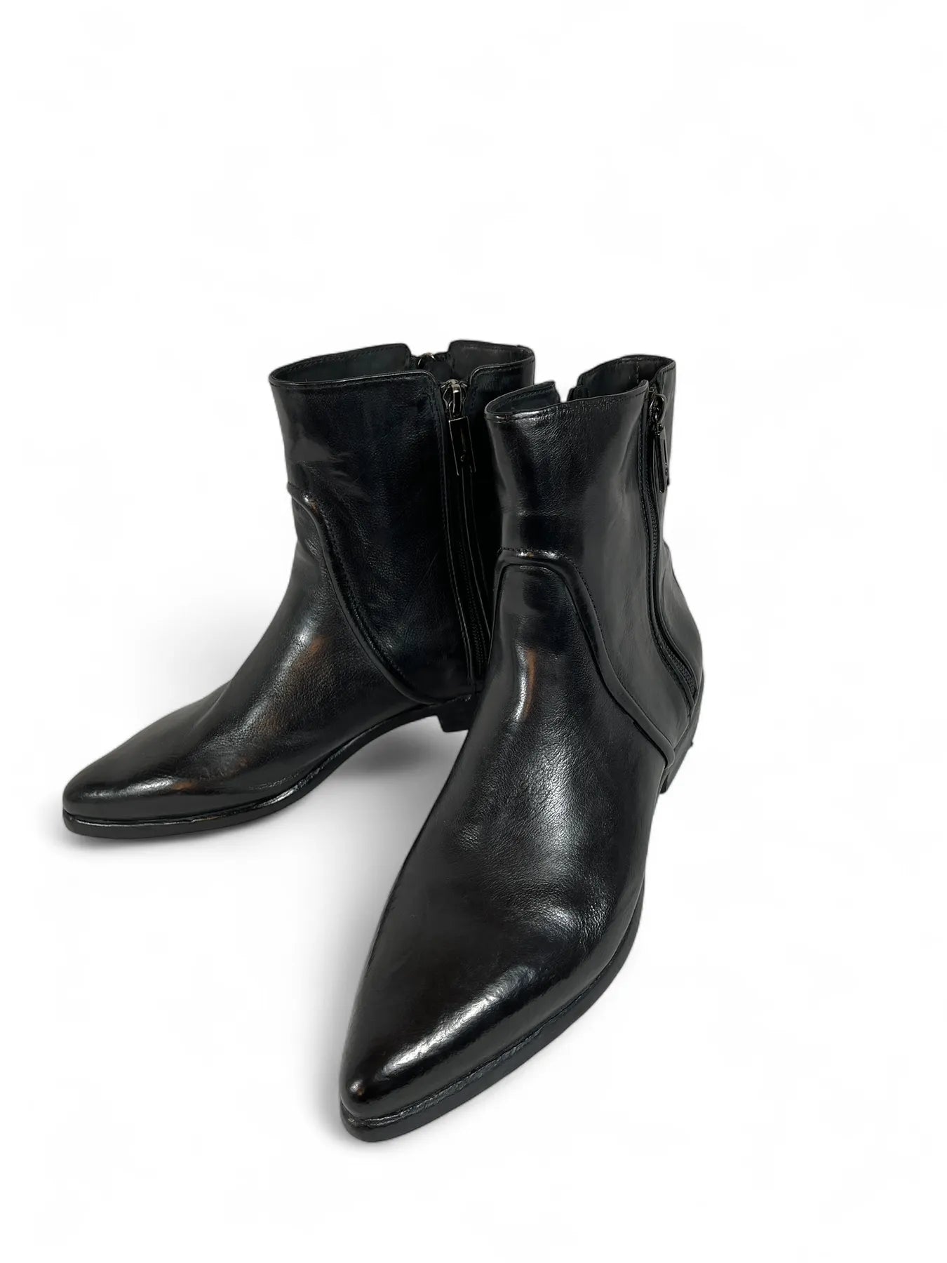 LEMARGO DL16A RANCH Damen Leder Stiefelette Spitz Nero.