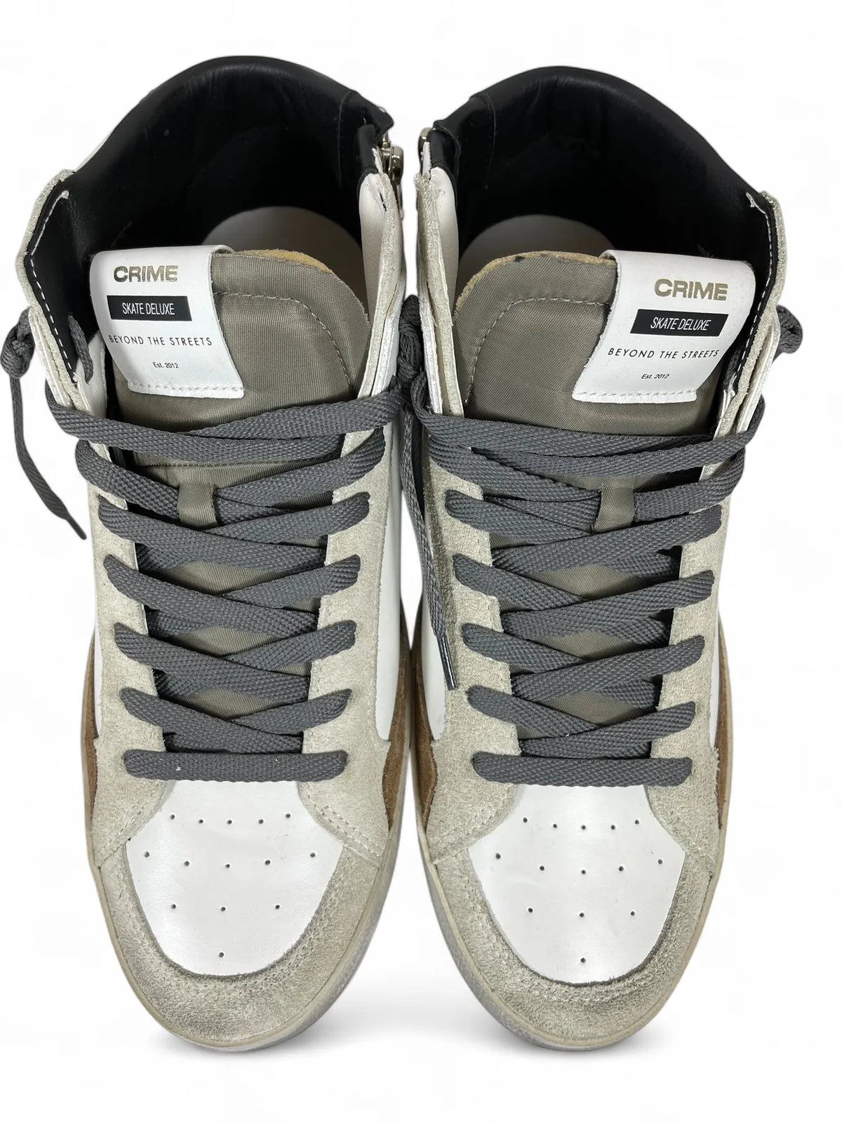 CRIME LONDON 11151AA8 High Top Sneaker Mid Weiß