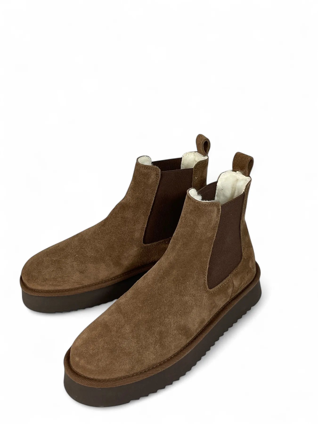 COPENHAGEN CPH258 SUEDE LAMMFELL BOOTS CHOCOLATE
