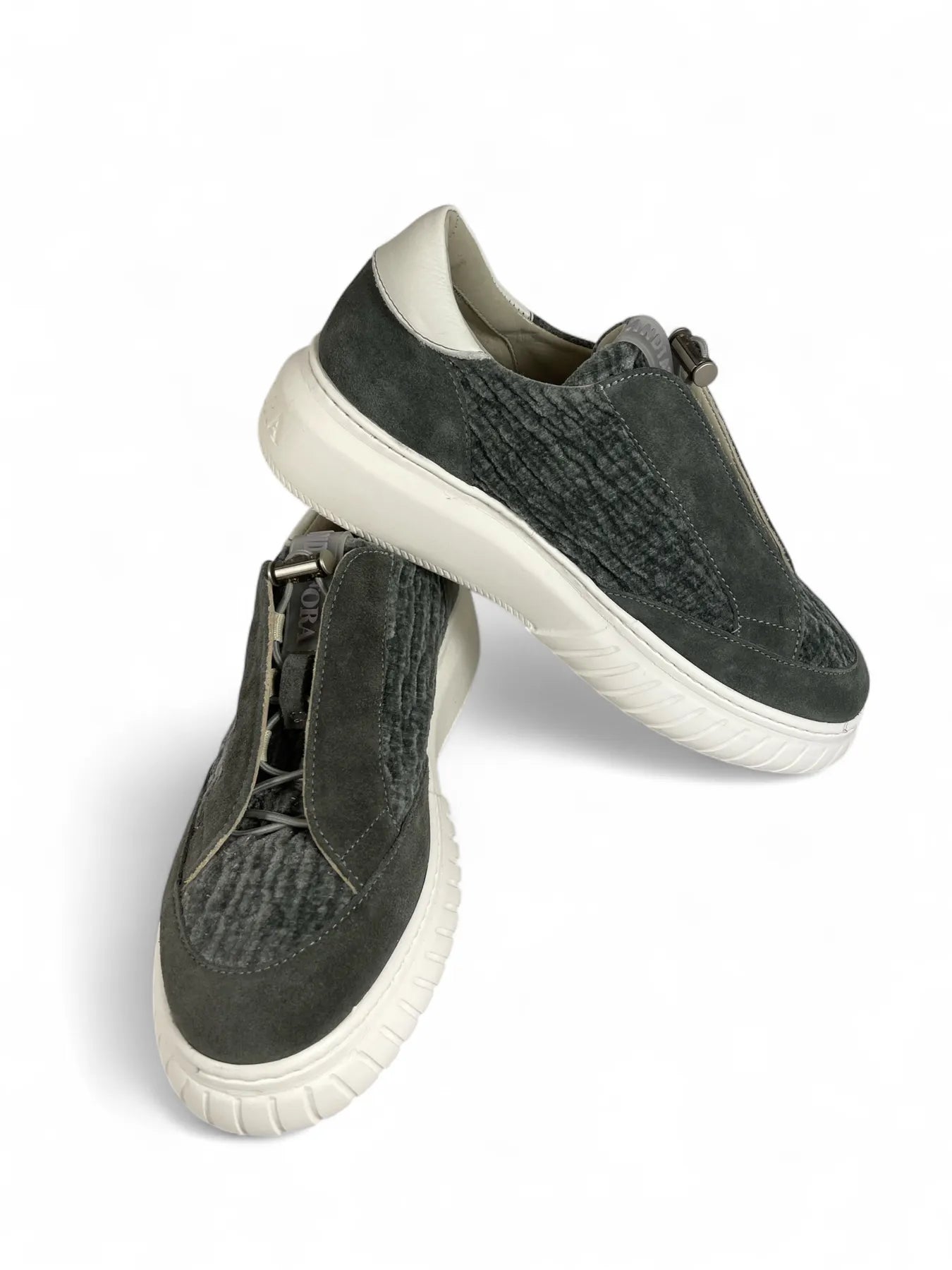 ANDIA FORA IVOR PLATEAU SNEAKER BARK GREY.