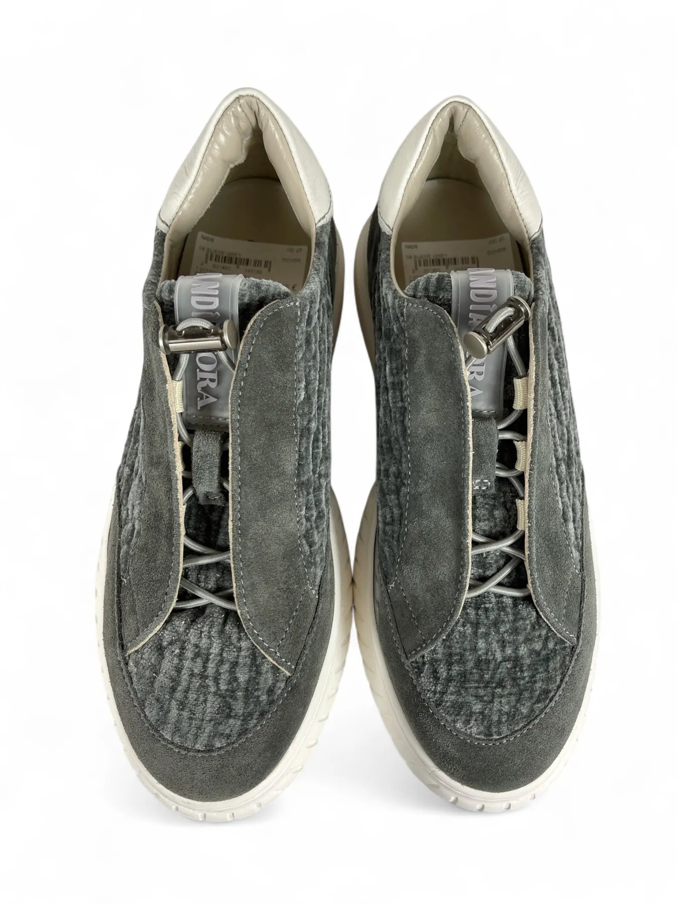 ANDIA FORA IVOR PLATEAU SNEAKER BARK GREY.