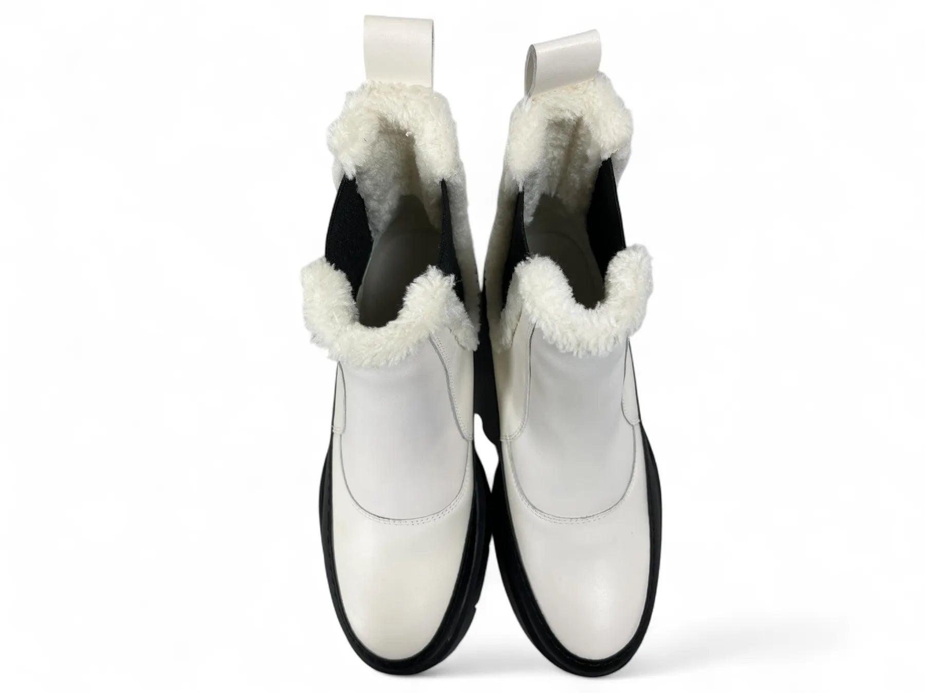 HUGO 50548203 Kris_ChBootie_FRLT PLATEAU BOOTS WHITE