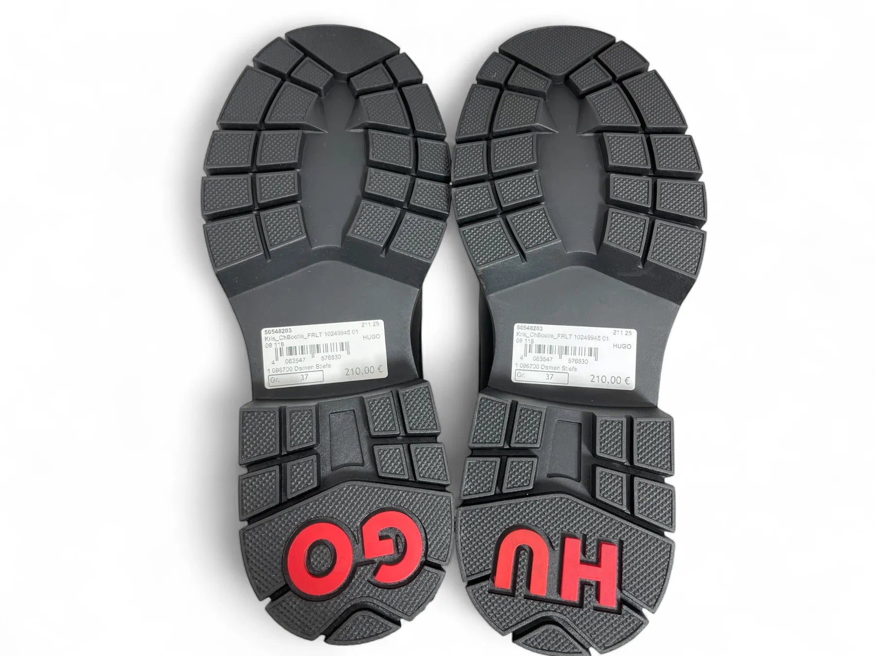 HUGO 50548203 Kris_ChBootie_FRLT PLATEAU BOOTS WHITE