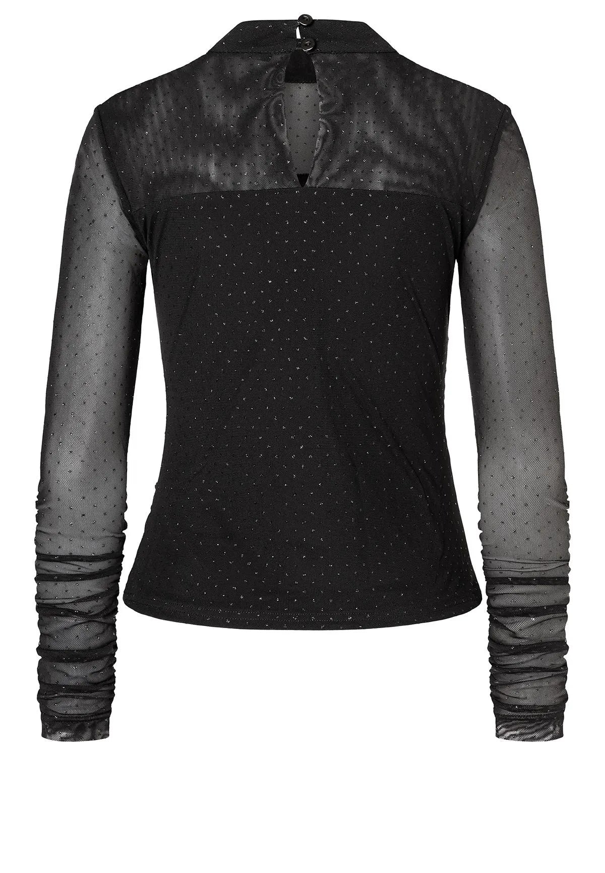 ANA ALCAZAR
081690-3775 Top Longsleeve aus Mesh Schwarz