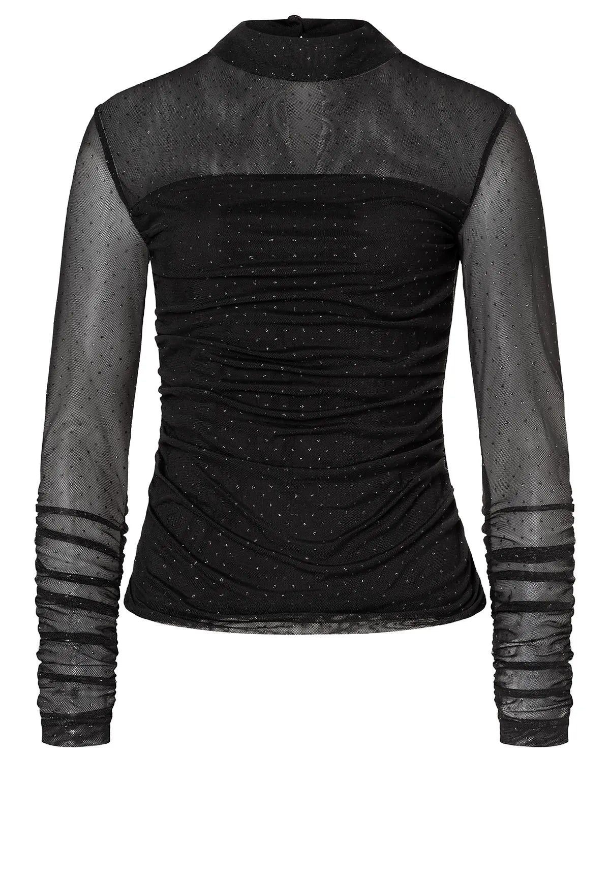 ANA ALCAZAR
081690-3775 Top Longsleeve aus Mesh Schwarz