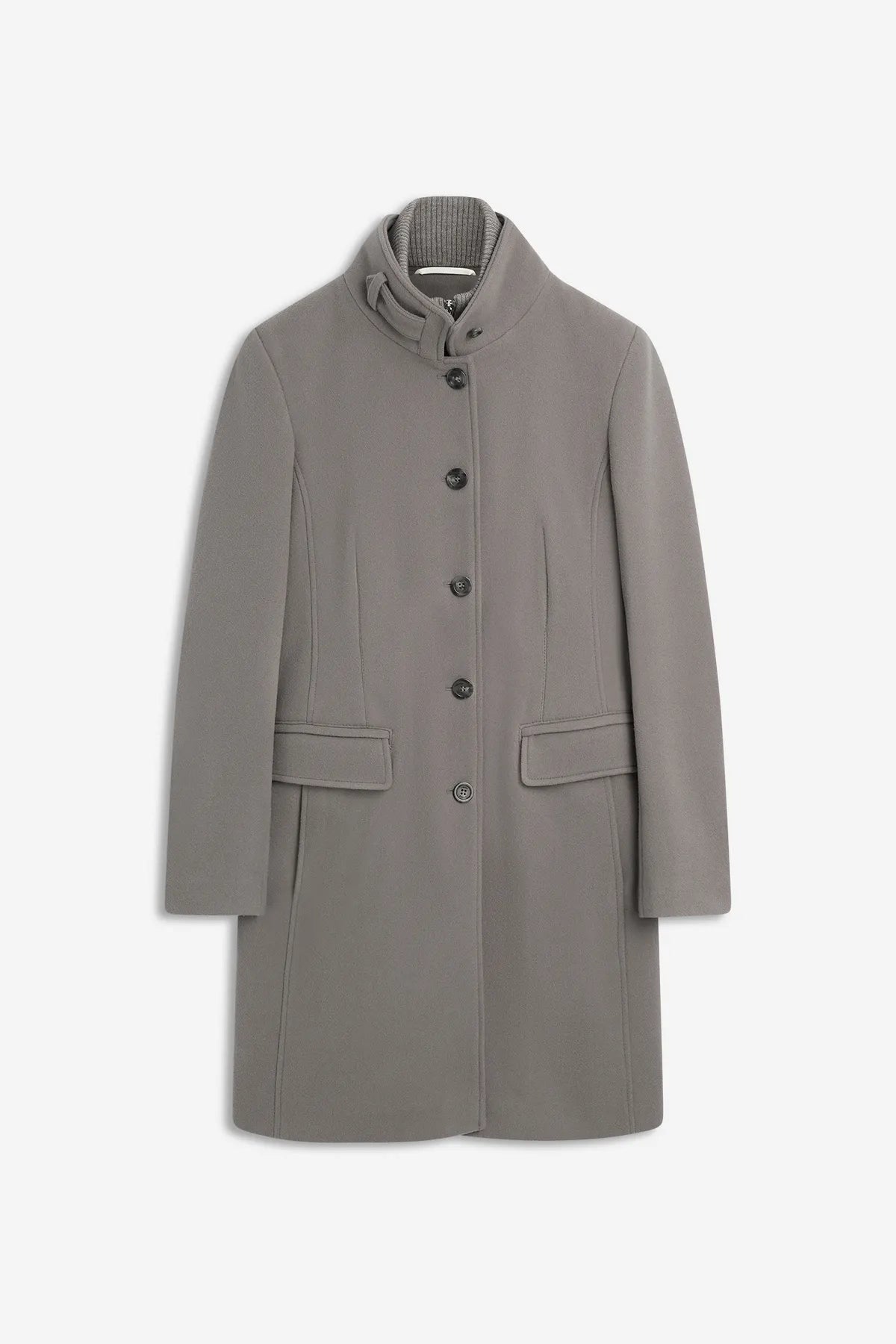 CINQUE 35437600 CIASTRO_V Woll Mantel mit Stehkragen Beige