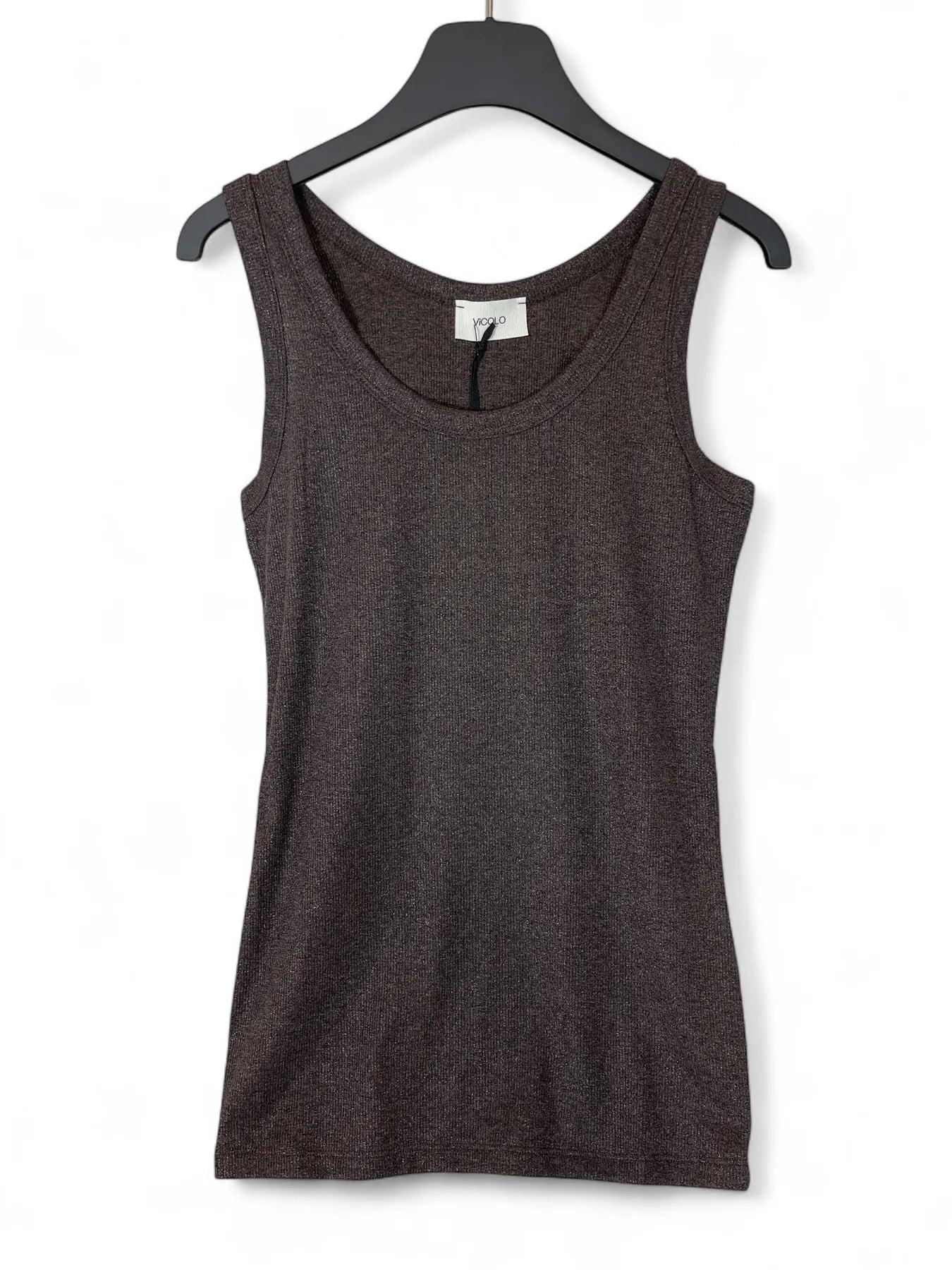 VICOLO UF0055 DAMEN GLITZER TOP TANKTOP