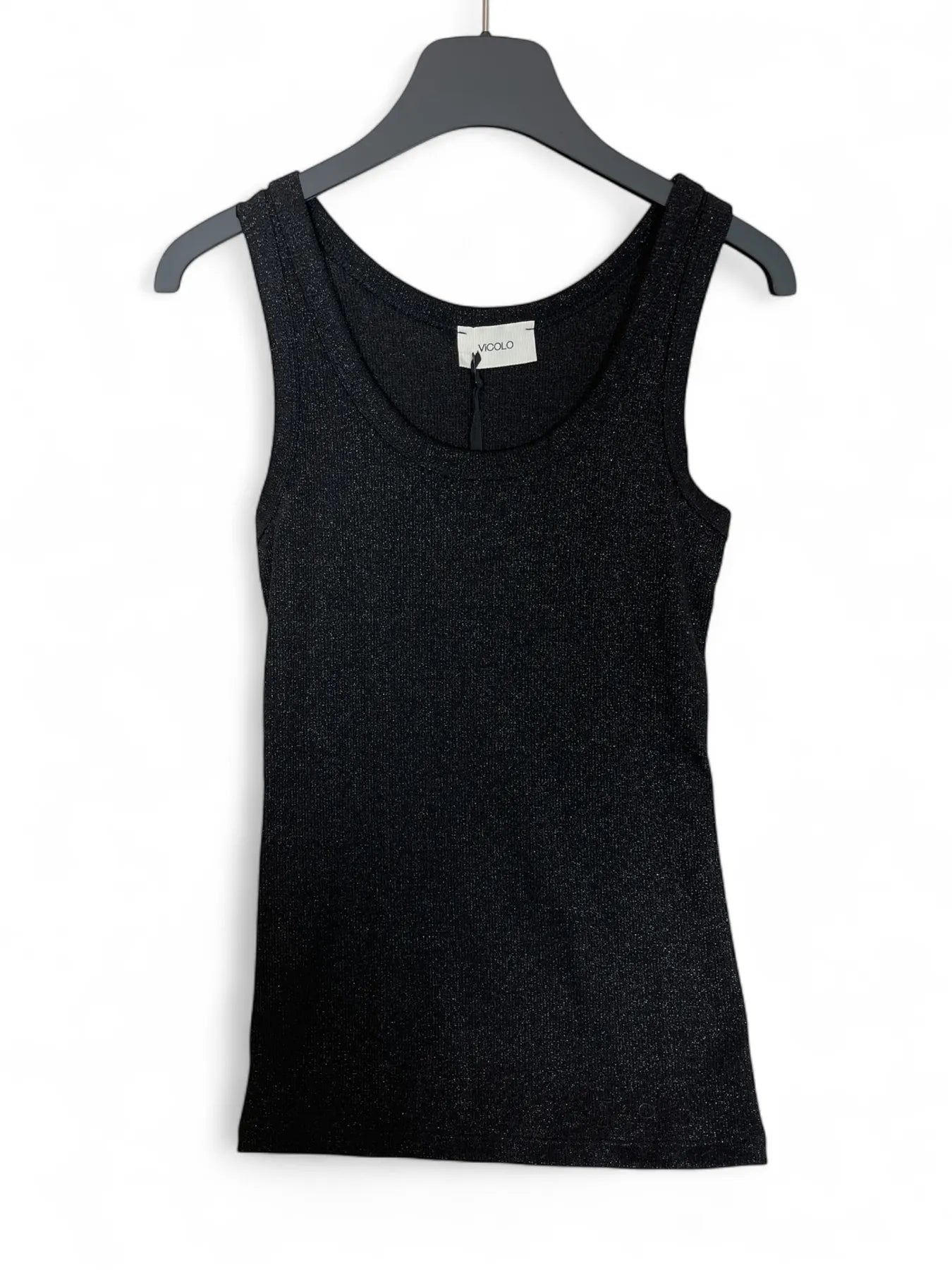 VICOLO UF0055 DAMEN GLITZER TOP TANKTOP