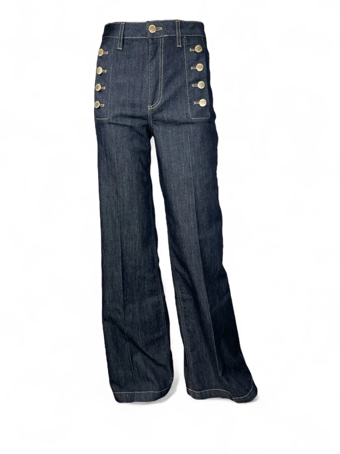 VICOLO TF5208 WIDE LEG JEANS DENIM RINSED BLAU