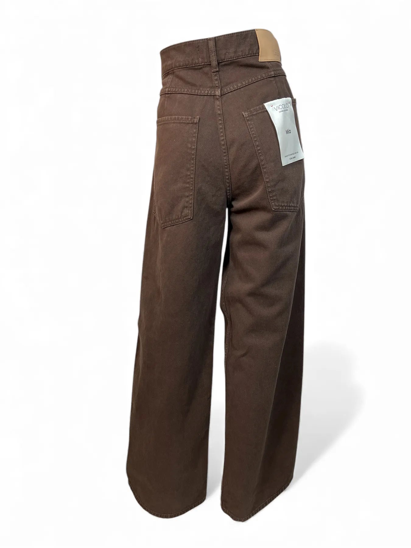 VICOLO DF5109 WIDE LEG JEANS DENIM BRAUN