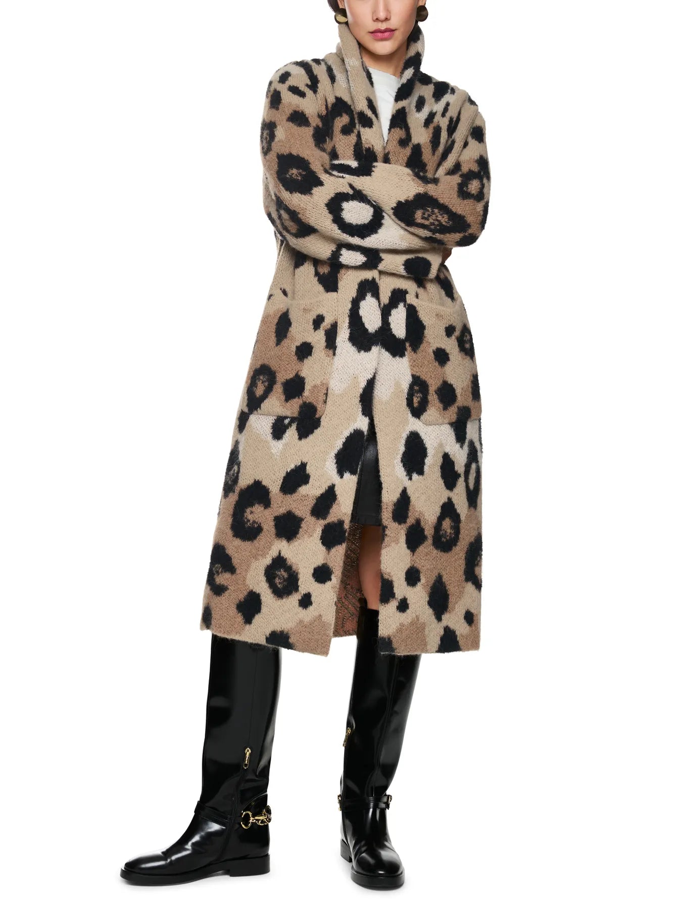 MARC CAIN
ZC 11.08 M26 Cardigan Strick Mantel Knitted in Germany Leo