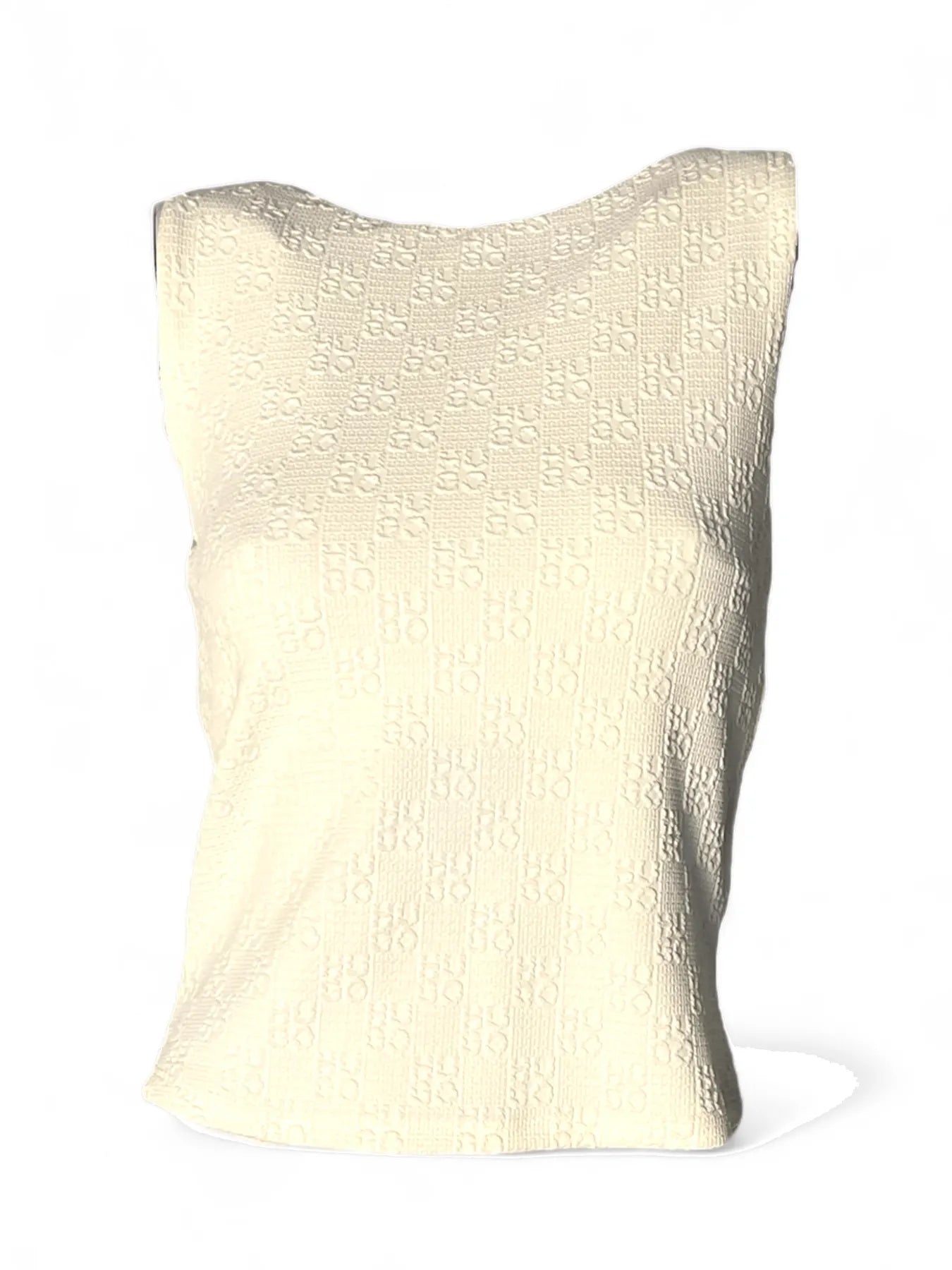 HUGO 50542420 Daironi 10271754 01 Damen Top Logo-Muster Weiß