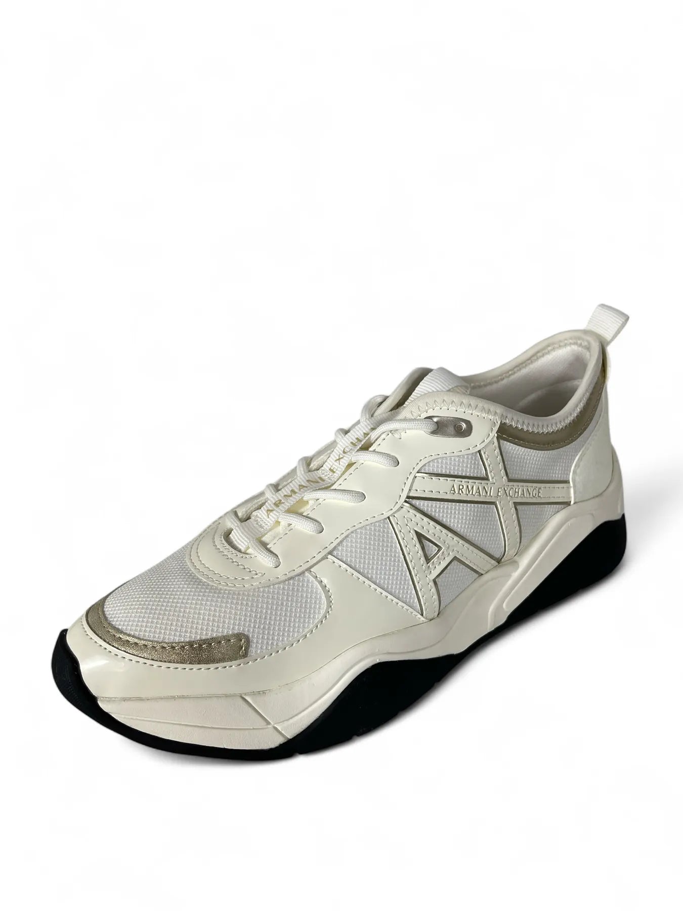 ARMANI XDX039 XV311 DAMEN SNEAKER OFF WHITE PALE GOLD MZ128