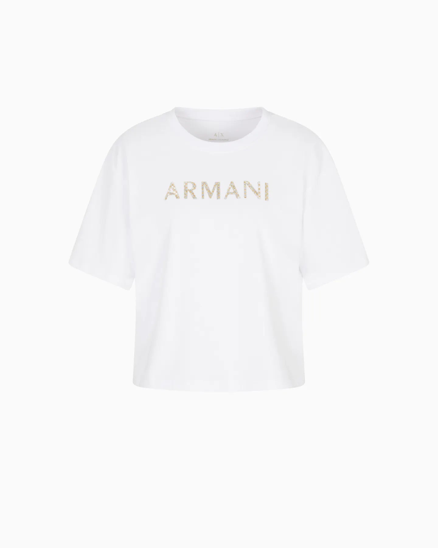 ARMANI XW001364 AF15085 DAMEN T-SHIRT STRASS-LOGO