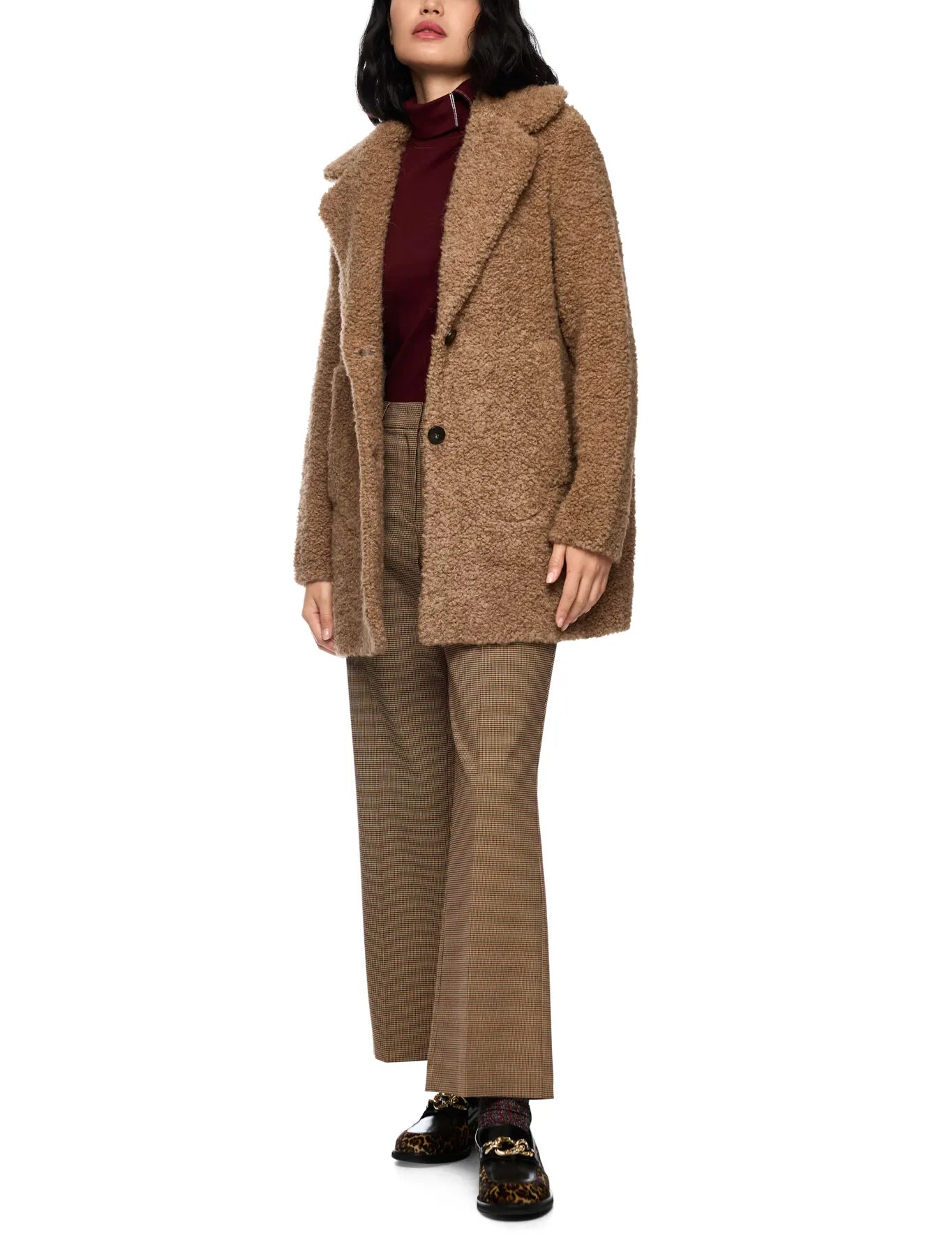 MARC CAIN
ZC 11.17 M13 Damen Bouclé-Kurzmantel warm sand