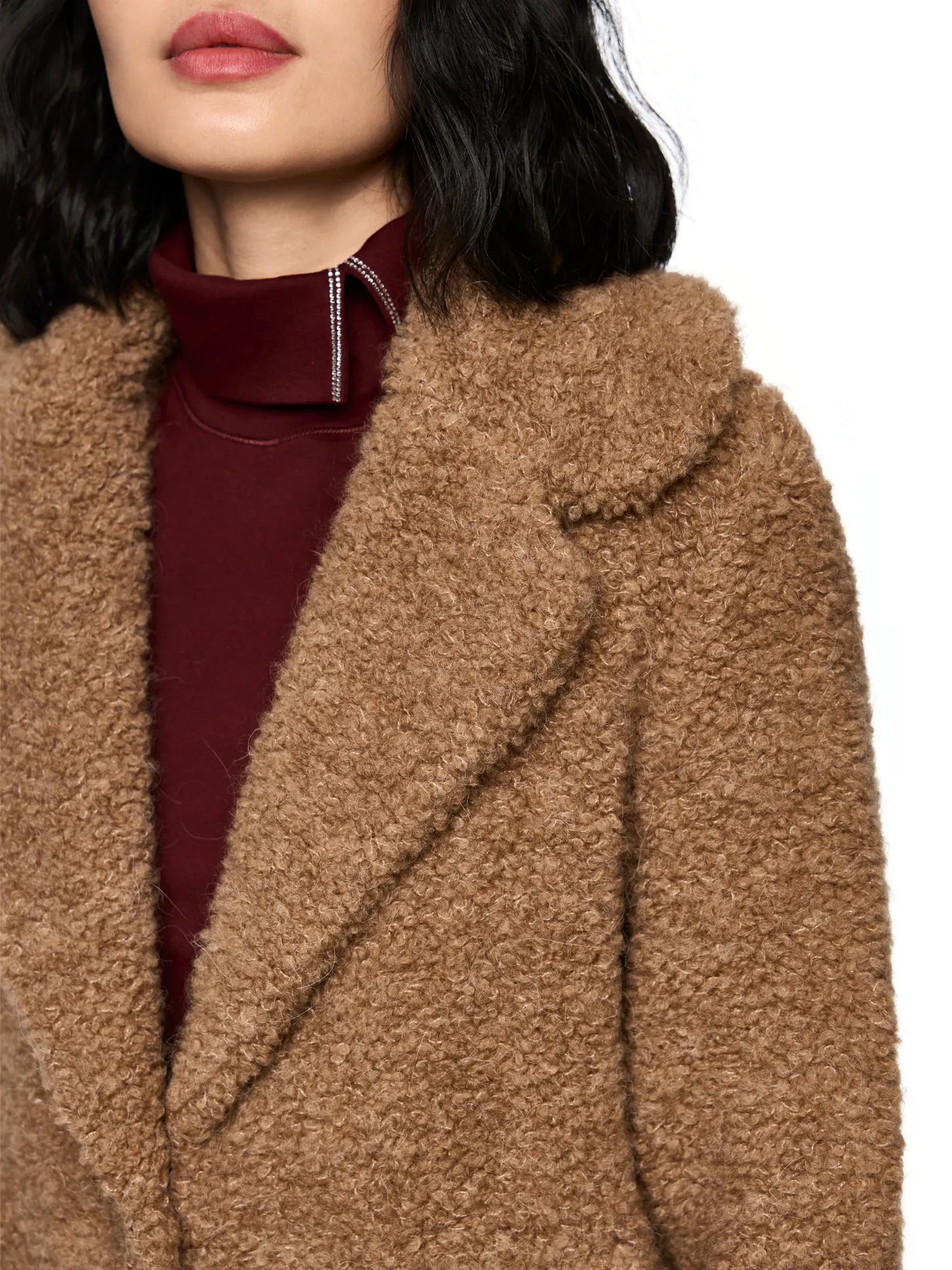 MARC CAIN
ZC 11.17 M13 Damen Bouclé-Kurzmantel warm sand