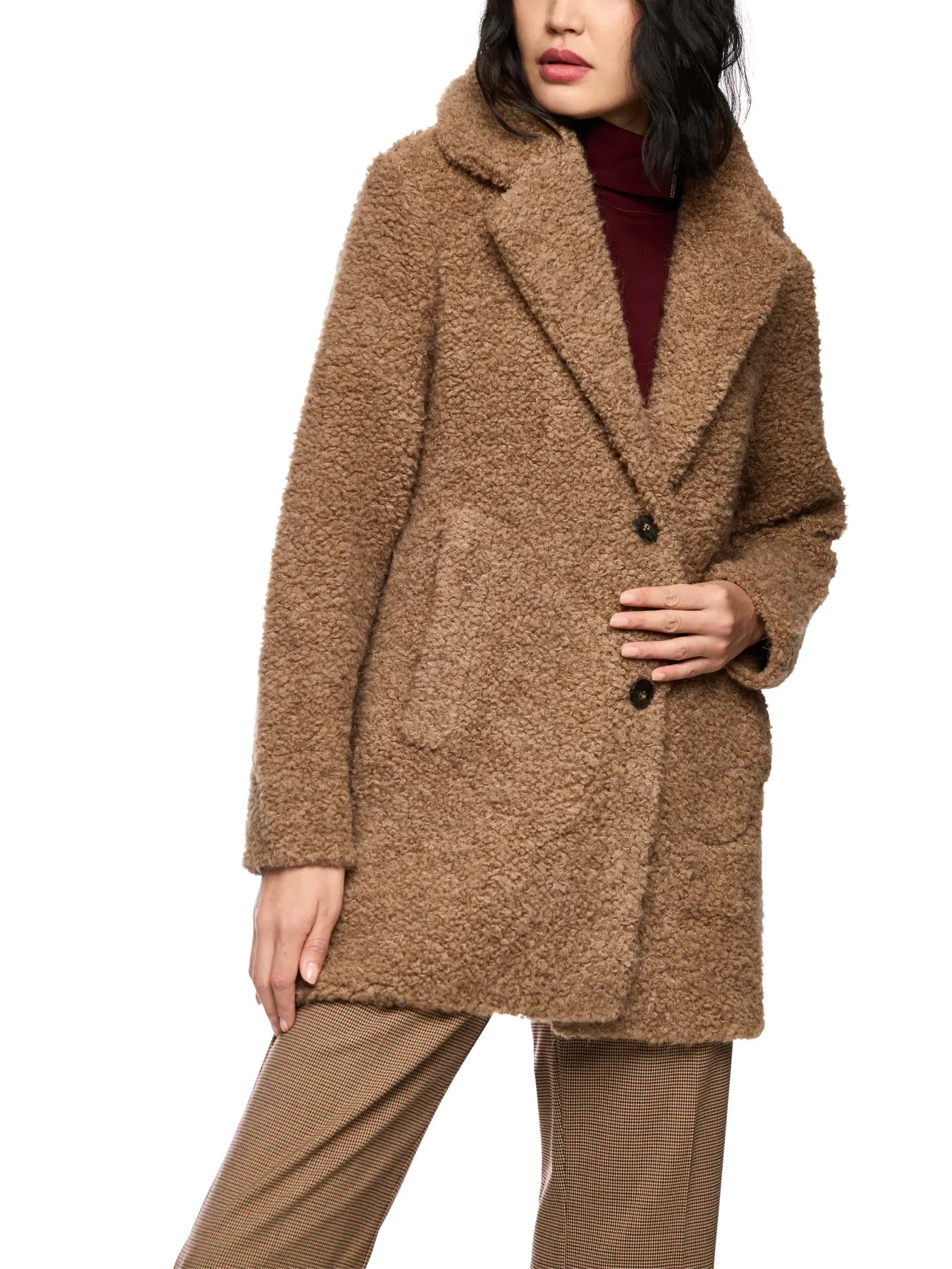 MARC CAIN
ZC 11.17 M13 Damen Bouclé-Kurzmantel warm sand