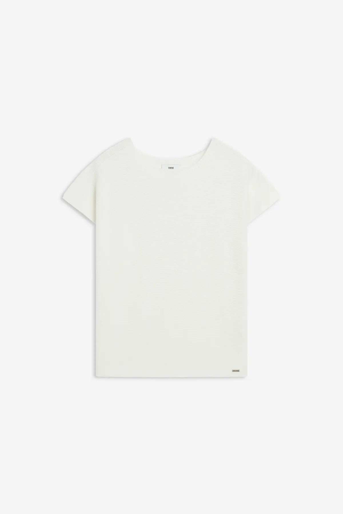 CINQUE
65378559 CIELMO Damen Kurzarm Pullover Weiß 01