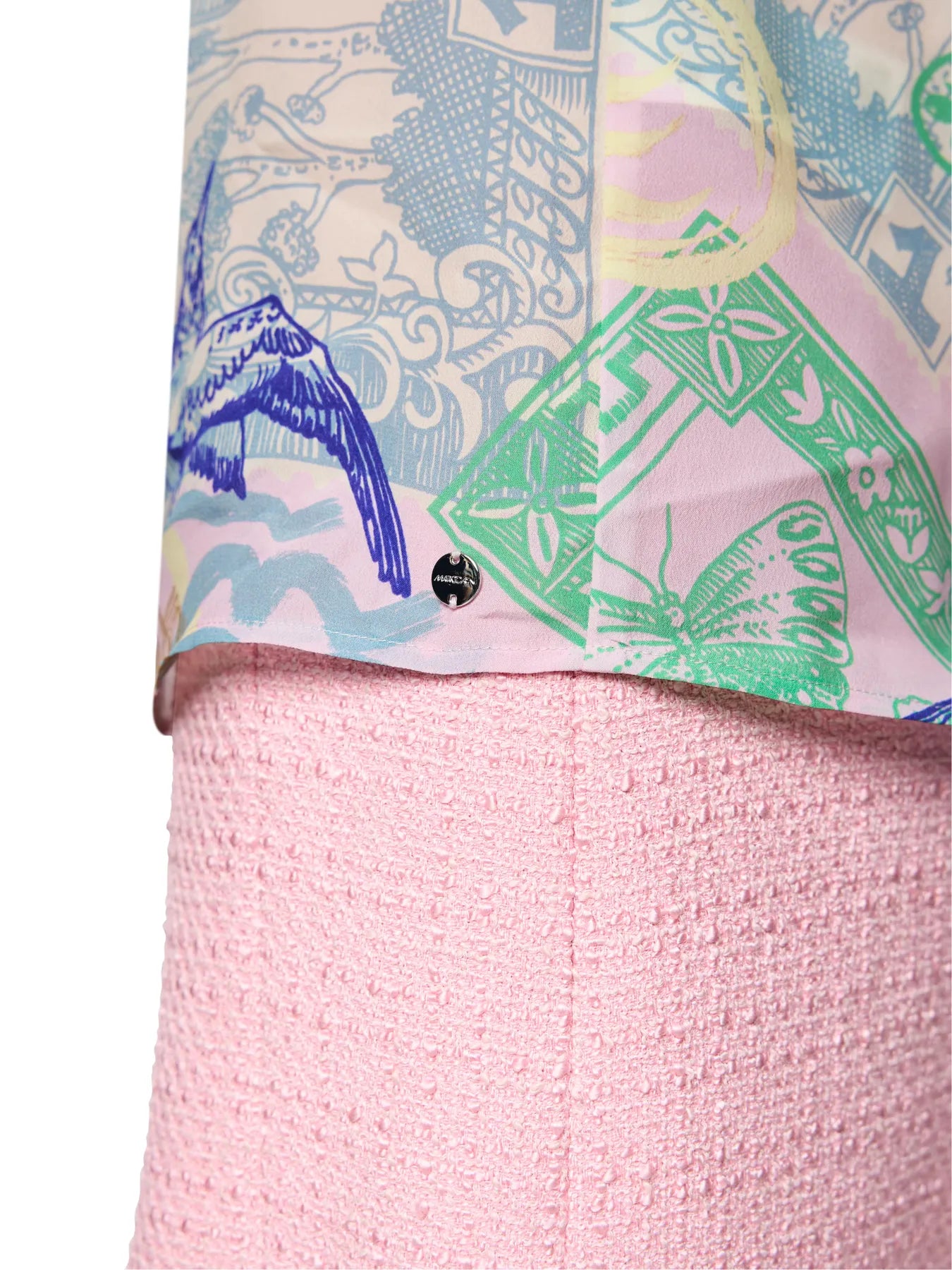 MARC CAIN
AC 51.22 W19 Hemdbluse mit Stamps Print pink tulle