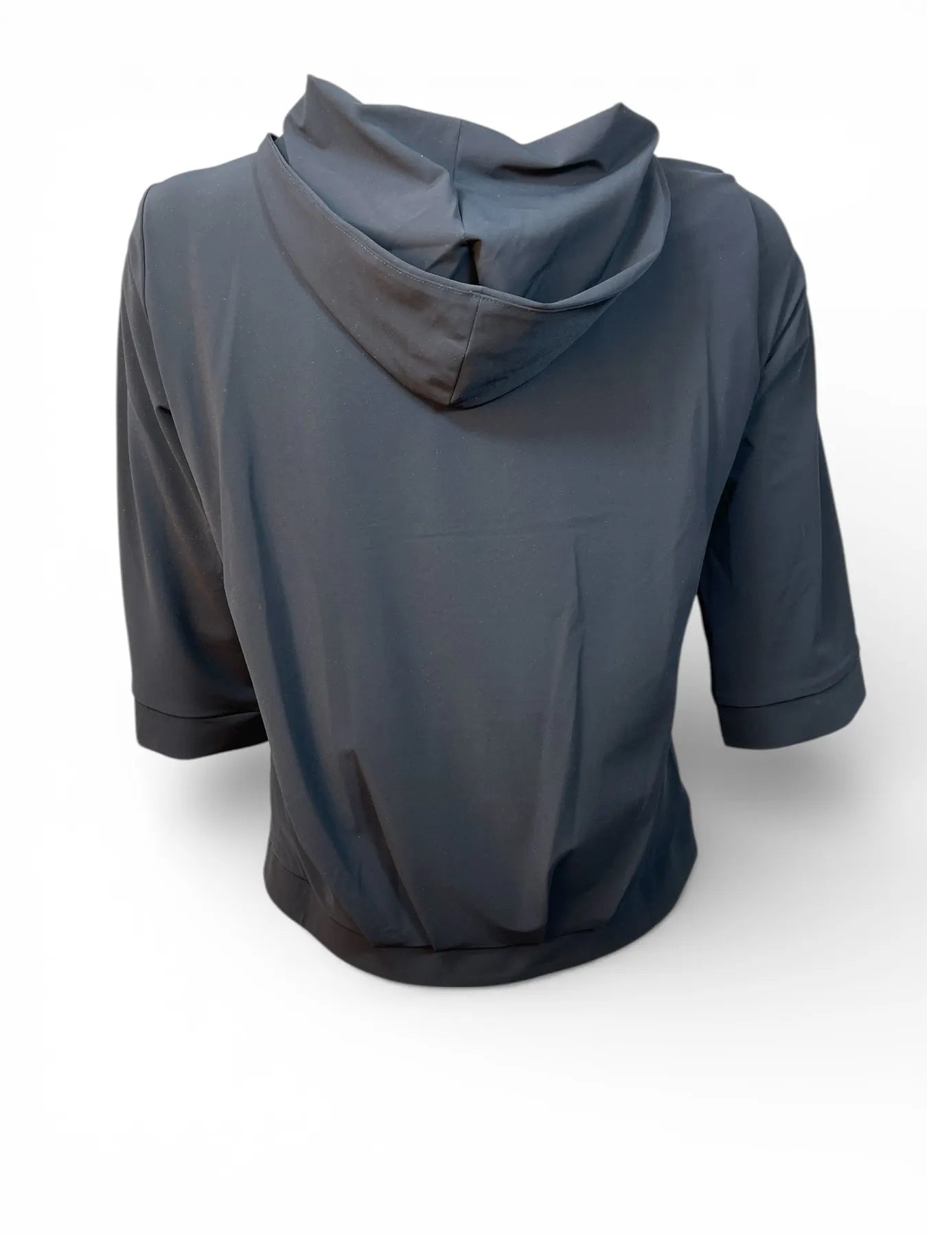 JAPAN TKY OSAME STRETCH BLUSE MIT KAPUZE DEEP BLACK 990