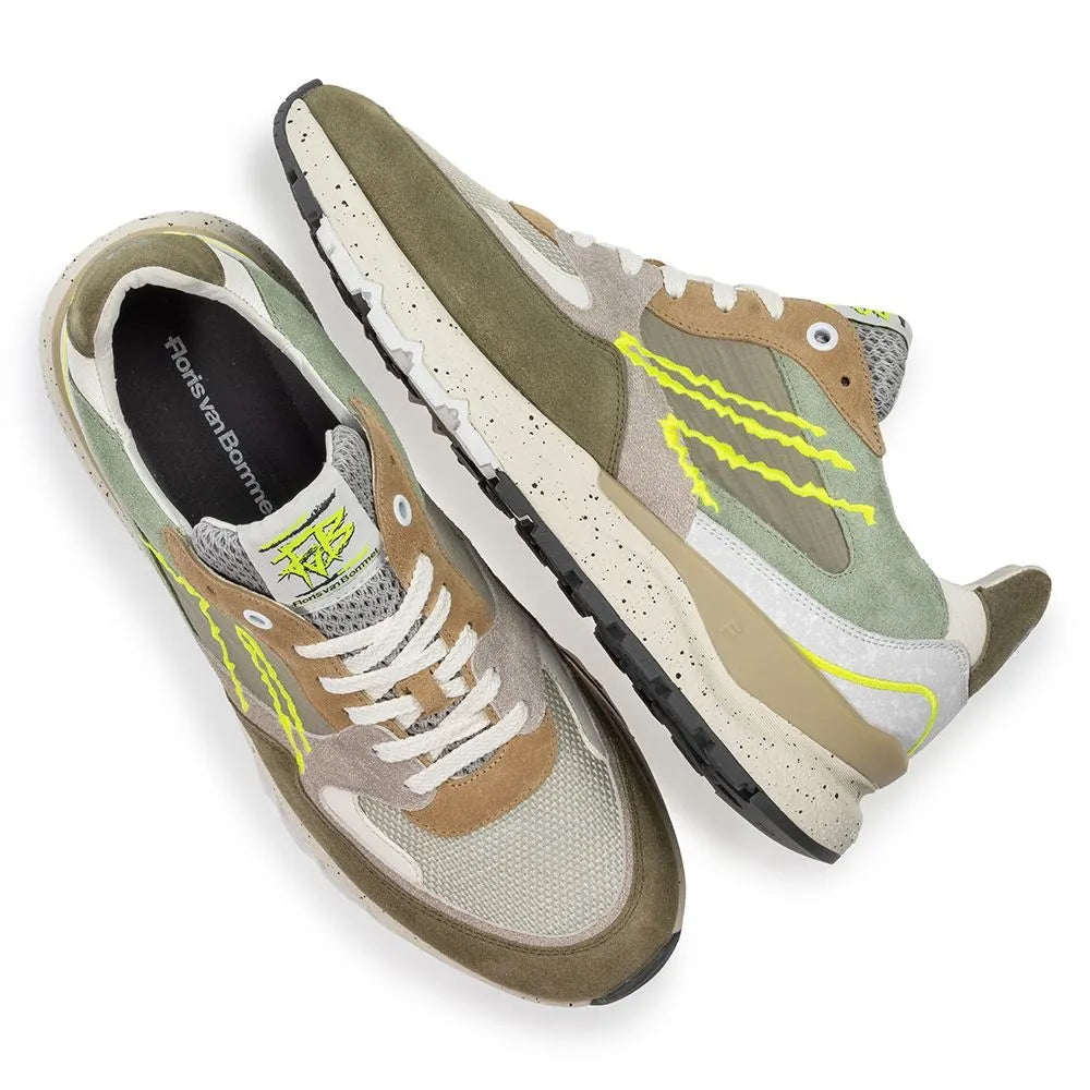 VAN BOMMEL SFM-10243-52-01 De Treener 06.06 SNEAKER LIGHT GREEN