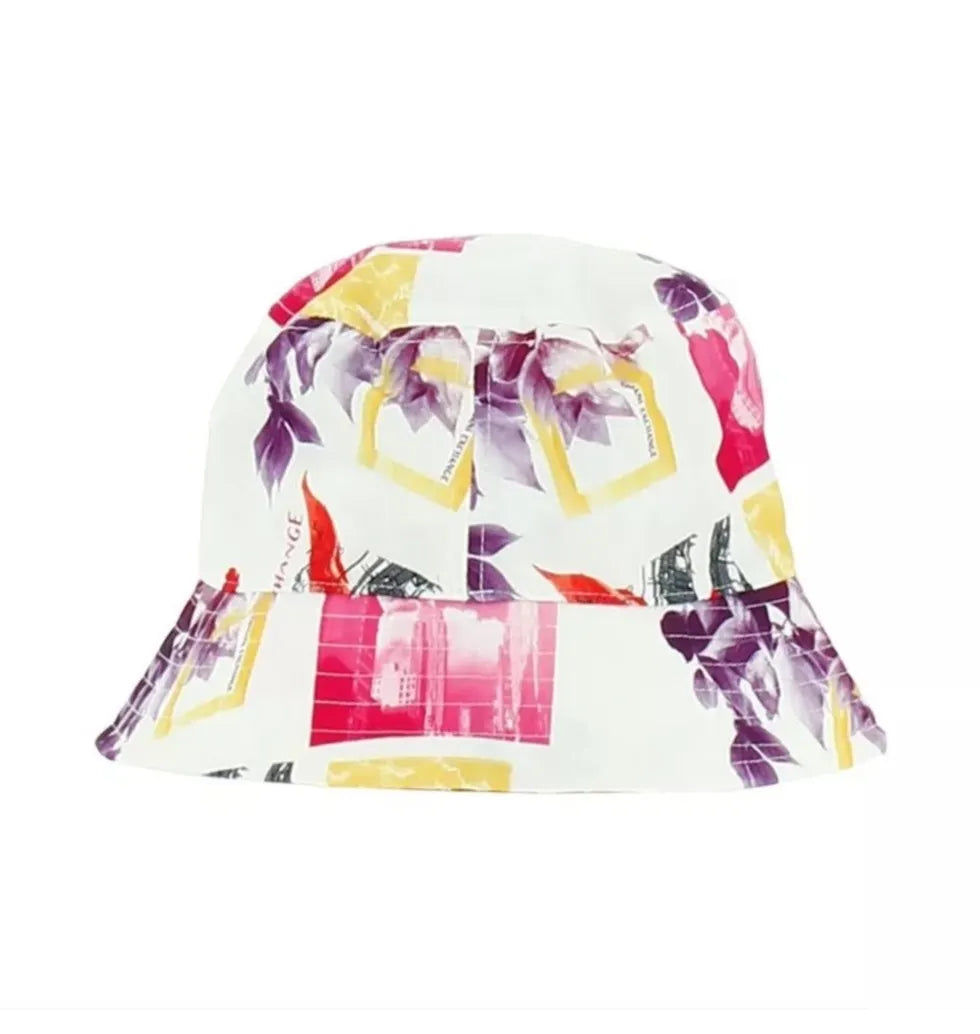 ARMANI 954702 3R108 Herren Sonnenhut Panamahut mit Blumendruck