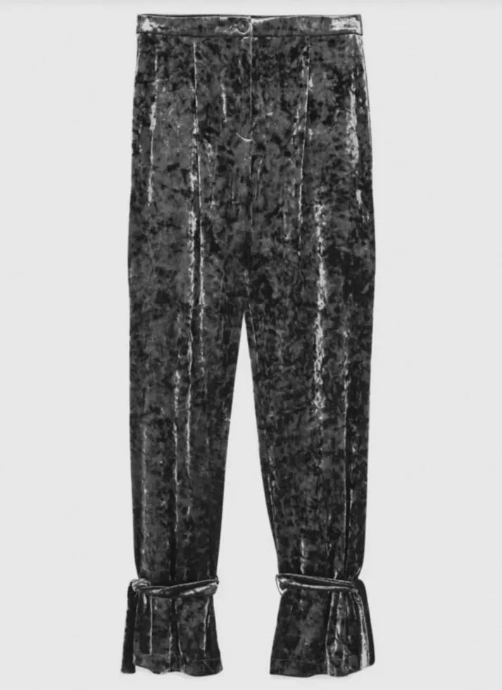 PATRIZIA PEPE 2P1433 J050 SAMT HOSE SCHWARZ K103