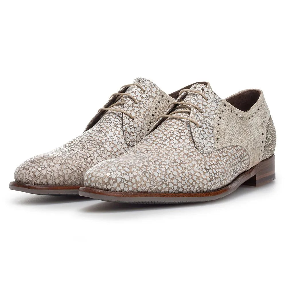 VAN BOMMEL SFM-30361-22-02 De Stapper 39.65 Herren Business Schuhe Reptilmuster lightbrown