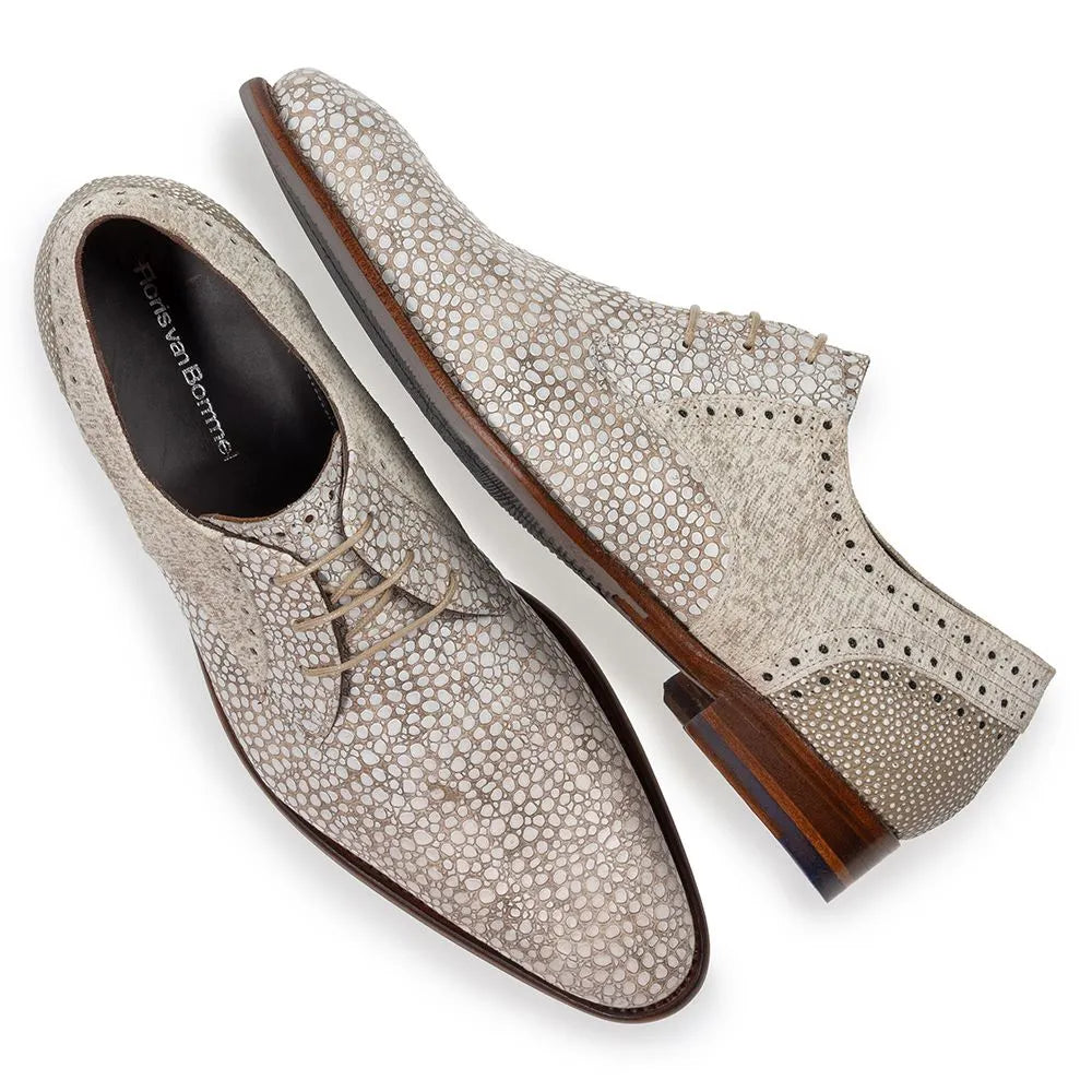 VAN BOMMEL SFM-30361-22-02 De Stapper 39.65 Herren Business Schuhe Reptilmuster lightbrown