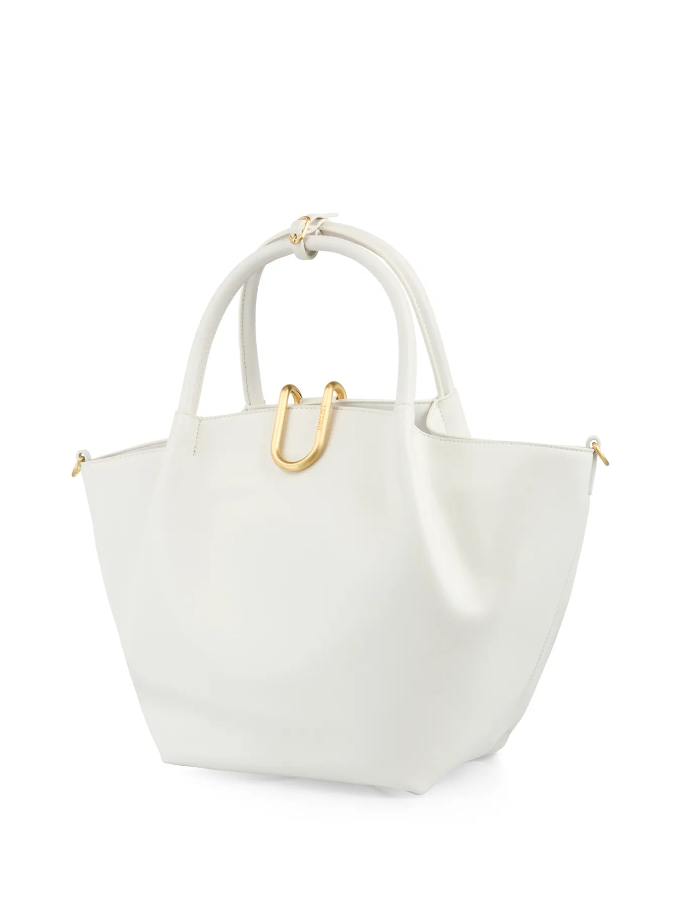 MARC CAIN AC TJ.02 Z20 Shopper mit Henkel Leder weiß